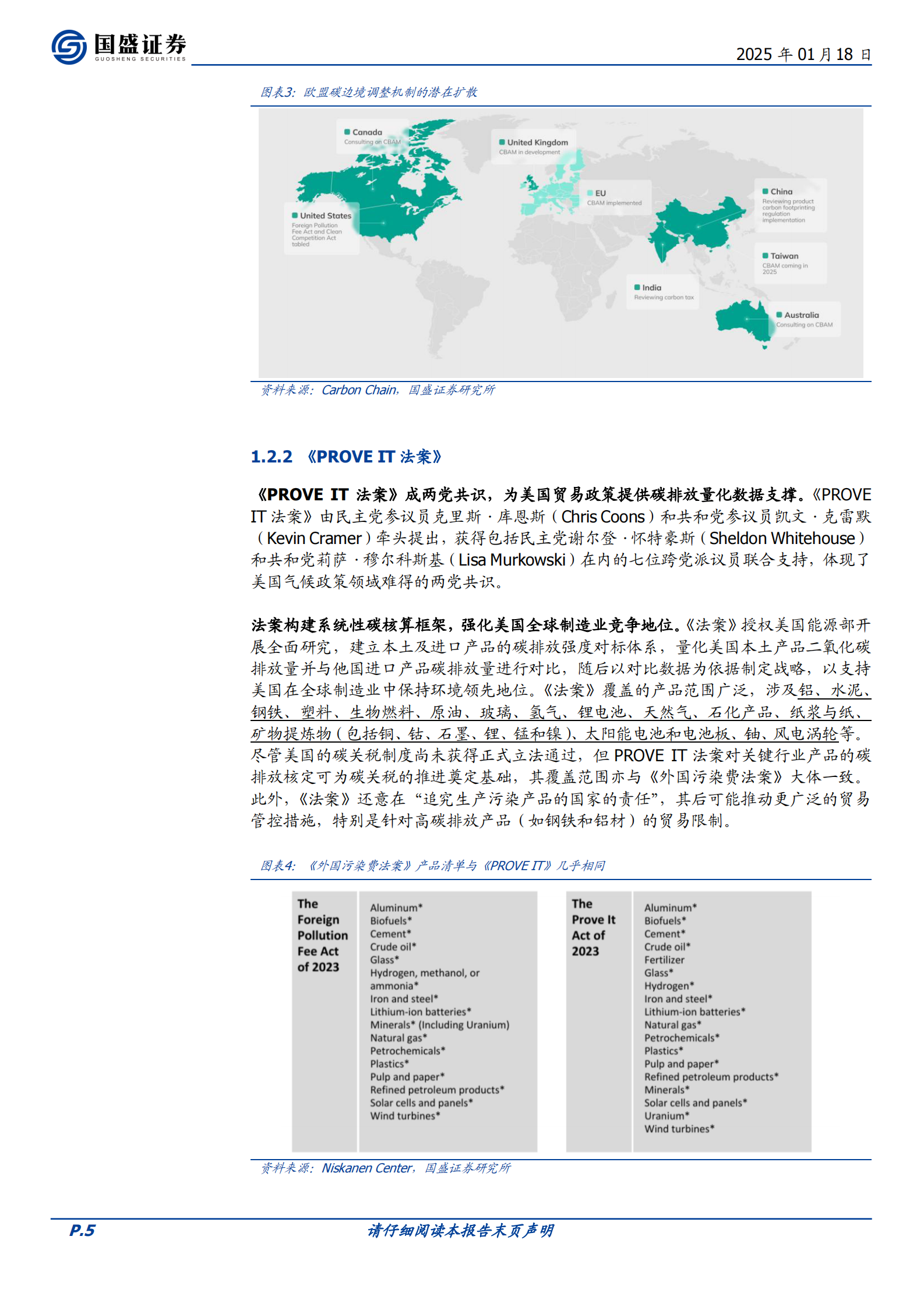 国盛证券：建筑装饰行业专题研究：特朗普上任在即，关税、 ESG及双碳影响几何？ 第5页