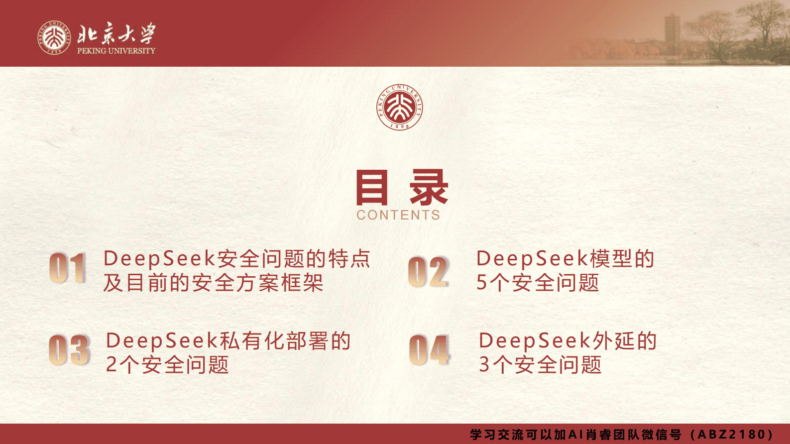北京大学：2025年DeepSeek应用场景中需要关注的十个安全问题和防范措施报告 第3页
