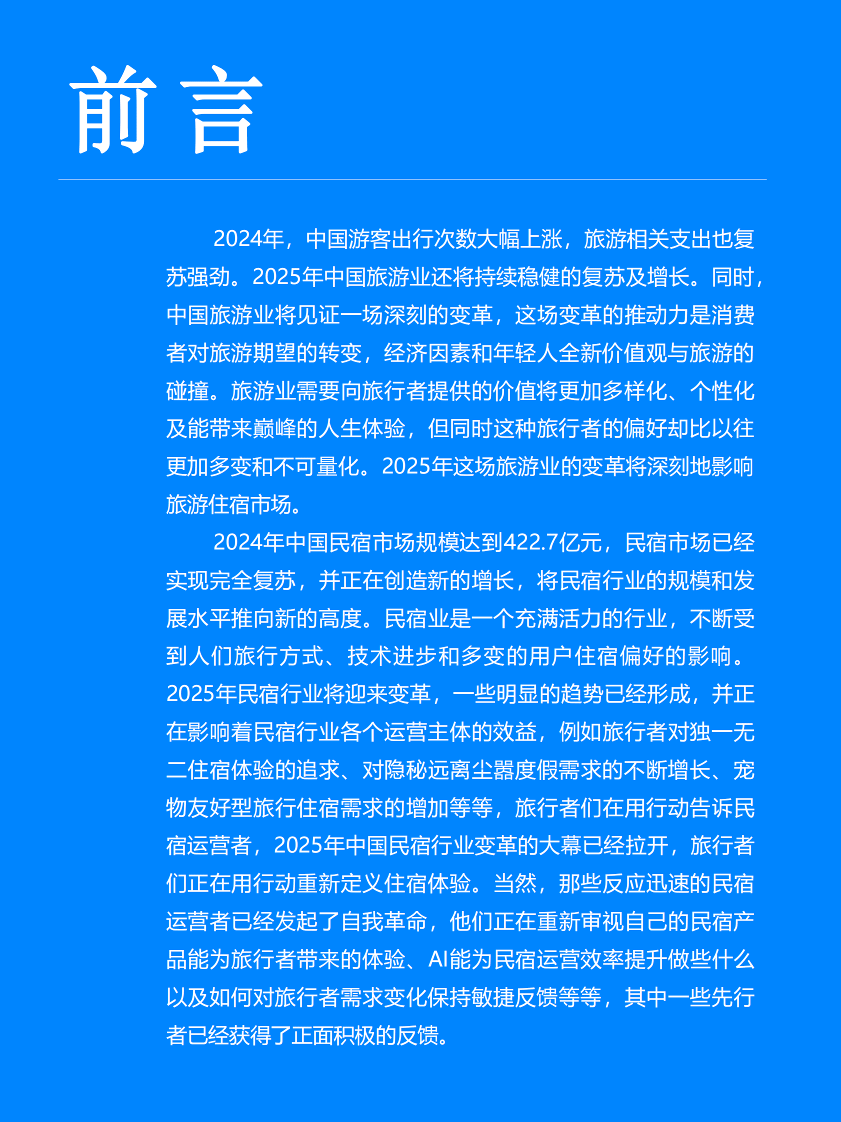 Fastdata极数：2025年中国民宿行业发展趋势报告 第4页