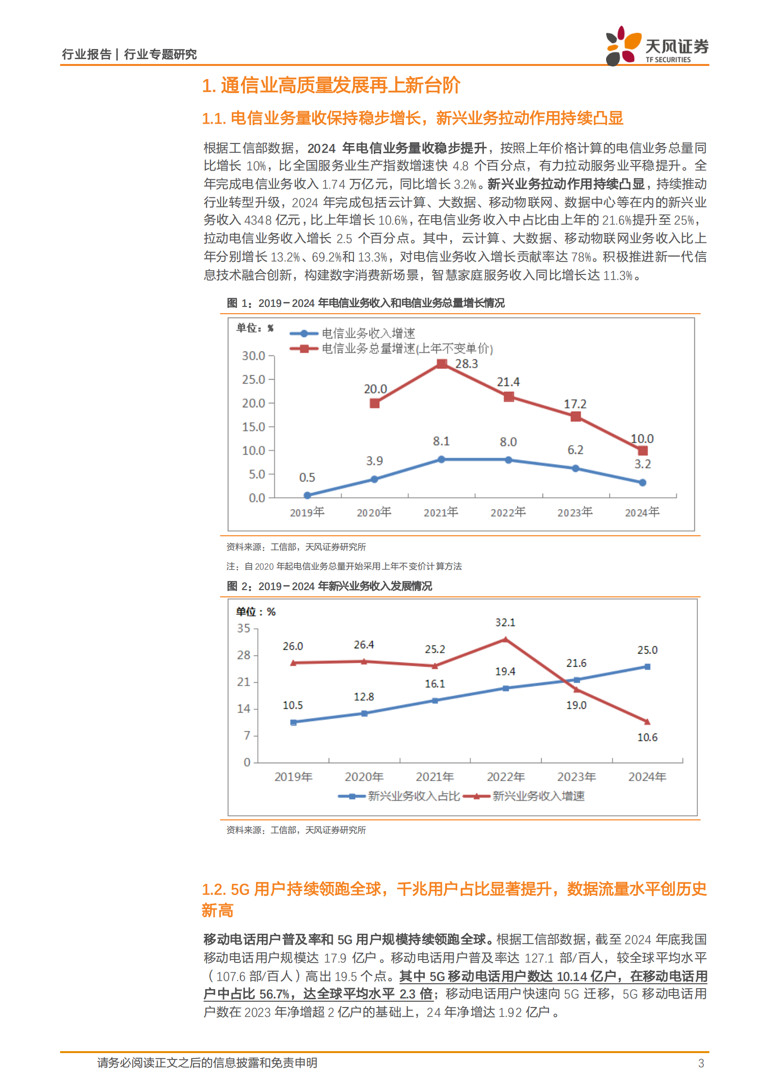 天风证券：通信行业专题研究：AI时代下的运营商，云、IDC和算力资源有望迎来重估机会 第3页