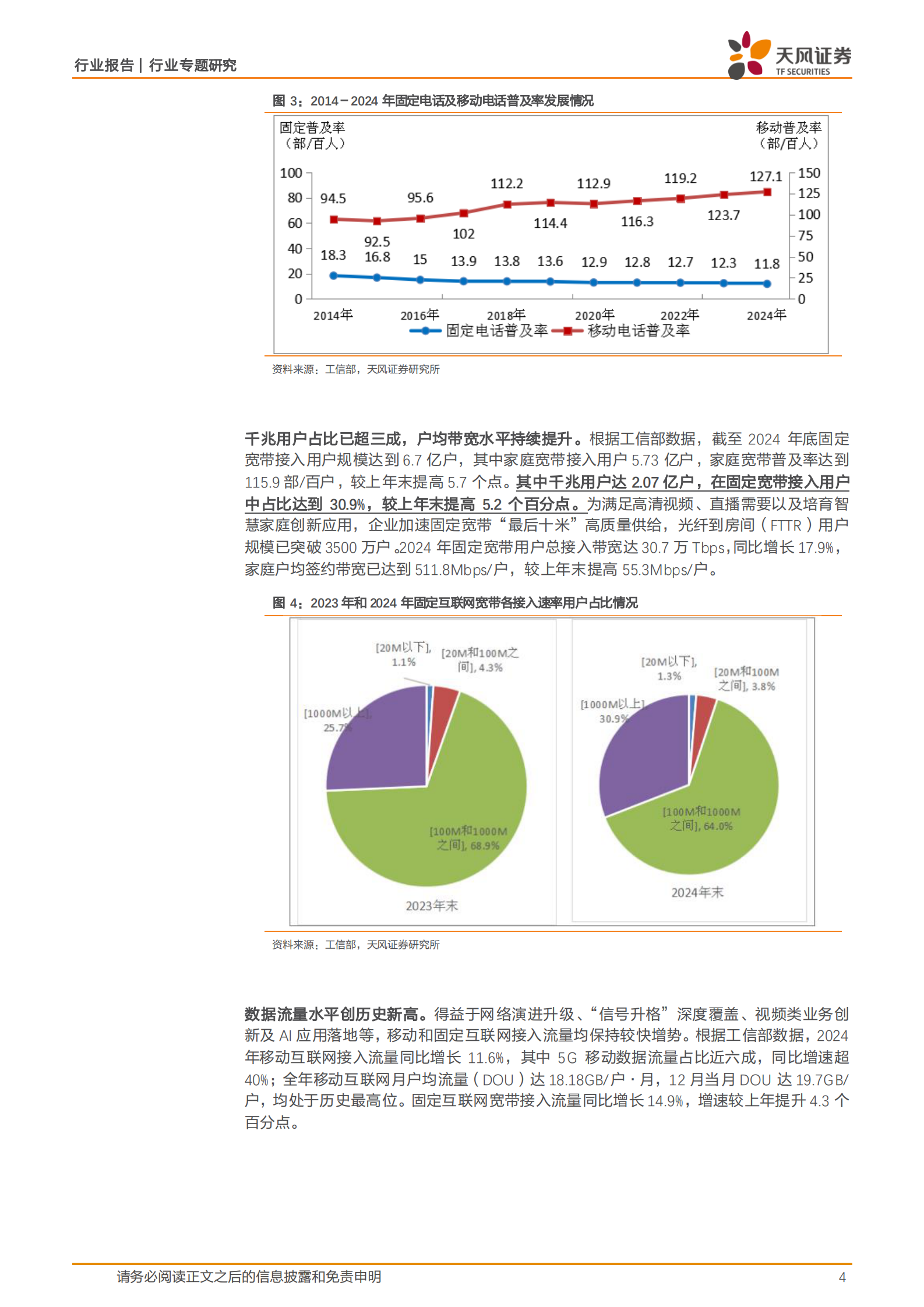 天风证券：通信行业专题研究：AI时代下的运营商，云、IDC和算力资源有望迎来重估机会 第4页