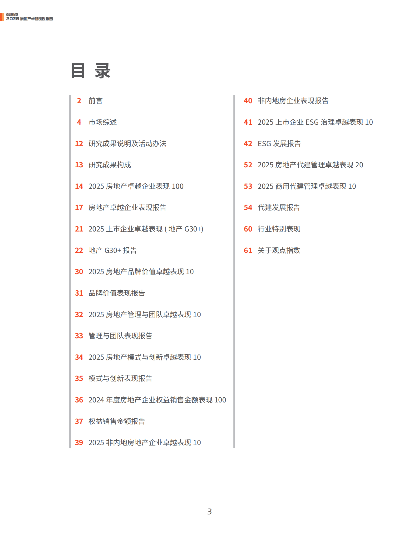 观点指数：2025年房地产卓越表现报告 第3页