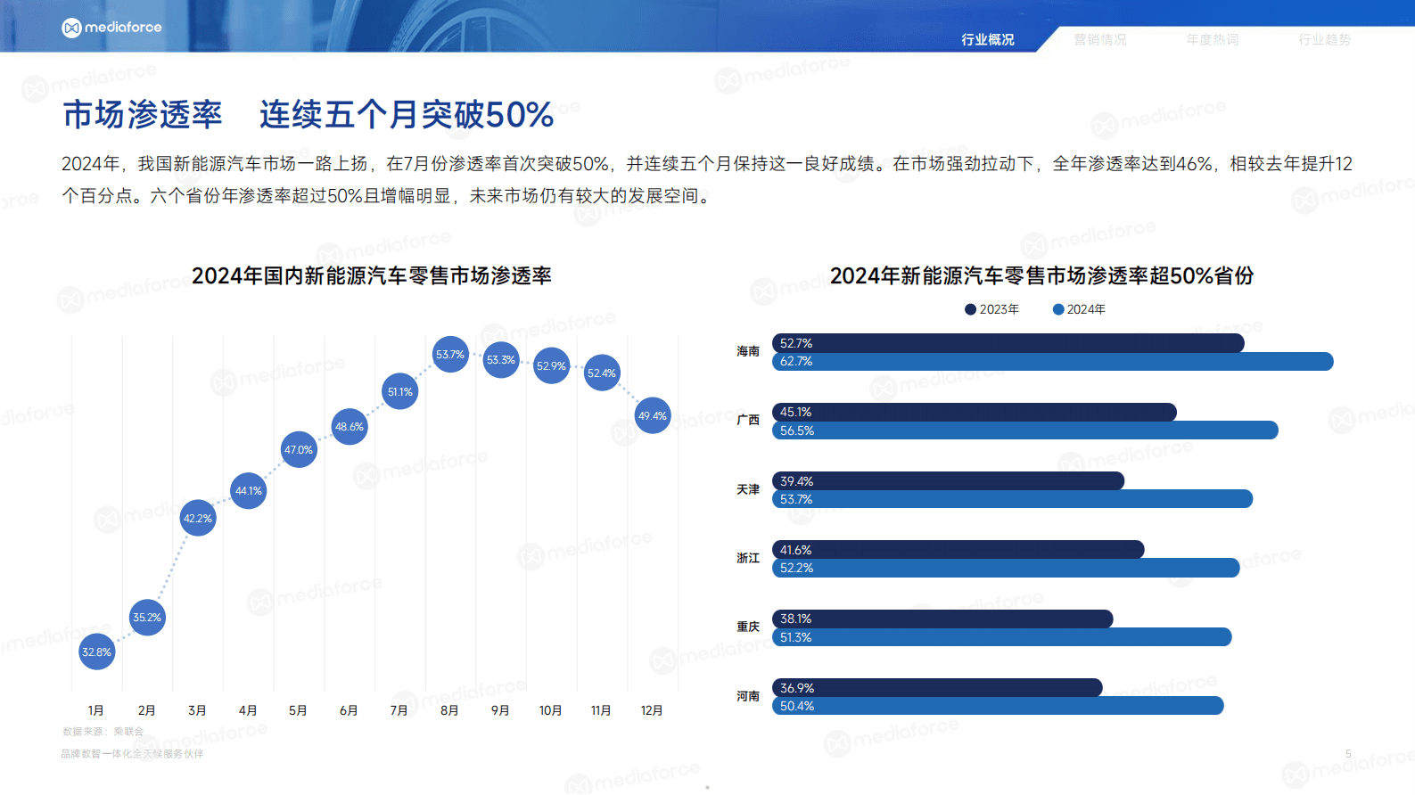 百分点舆情中心：2024新能源汽车行业年报 第5页