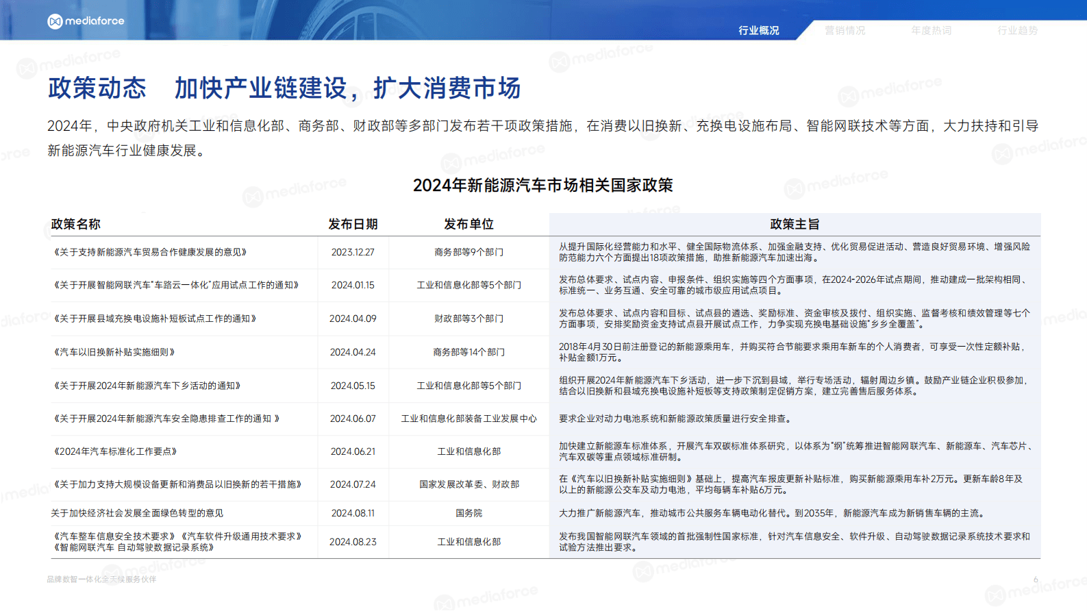 百分点舆情中心：2024新能源汽车行业年报 第6页