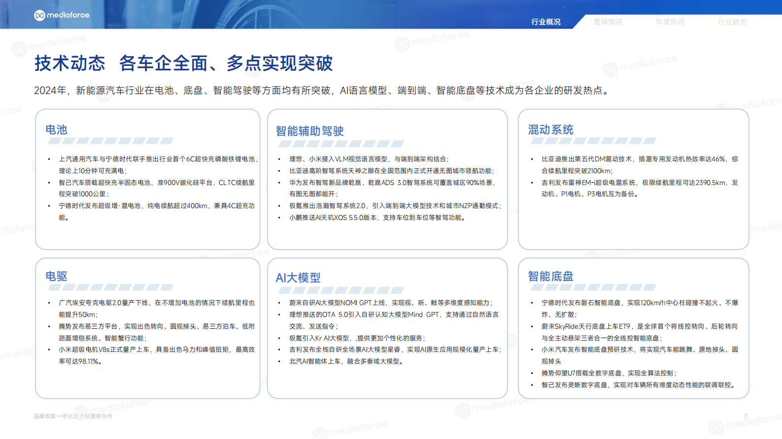 百分点舆情中心：2024新能源汽车行业年报 第7页