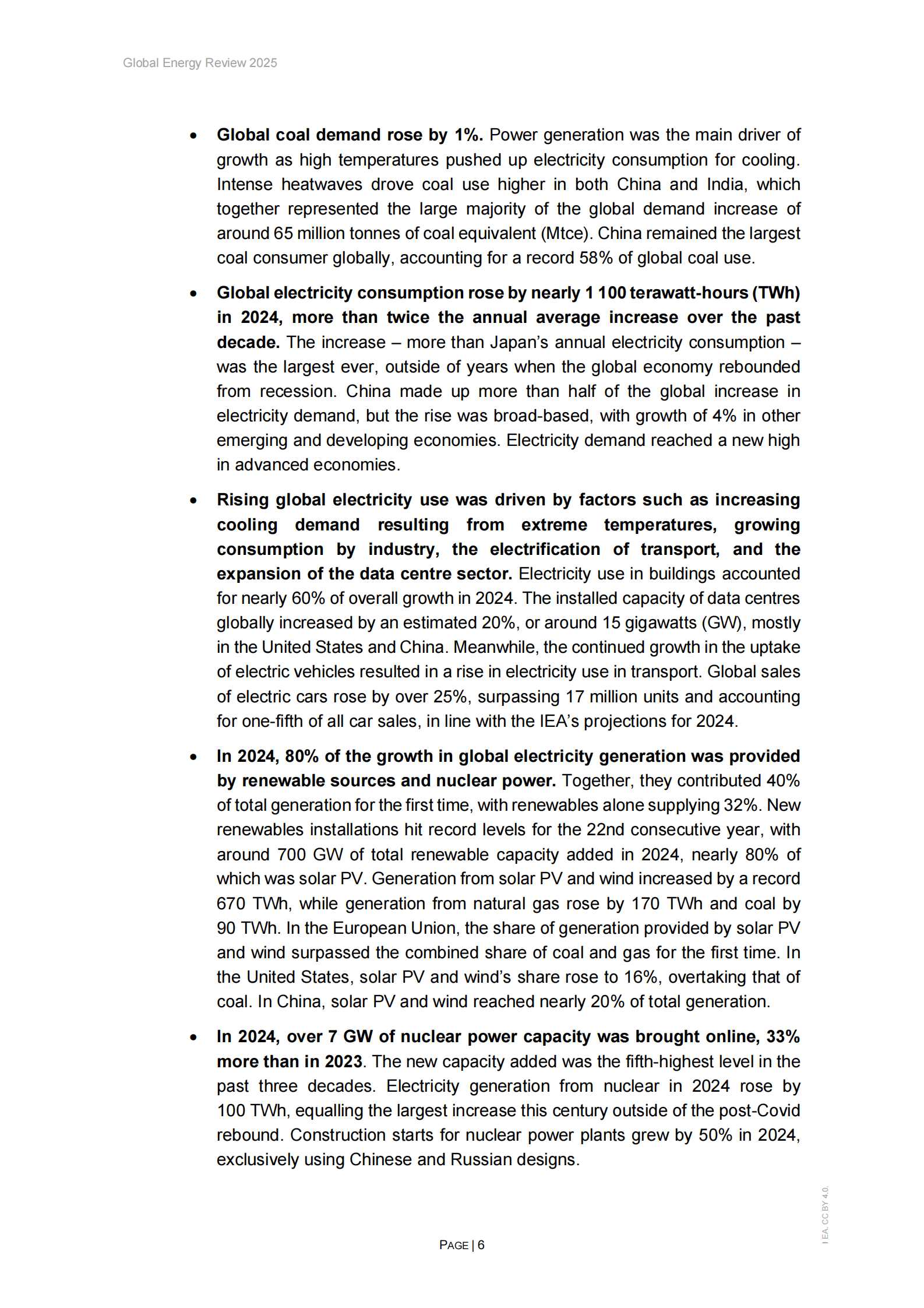 IEA国际能源署：2025年全球能源评论报告（英文版） 第6页