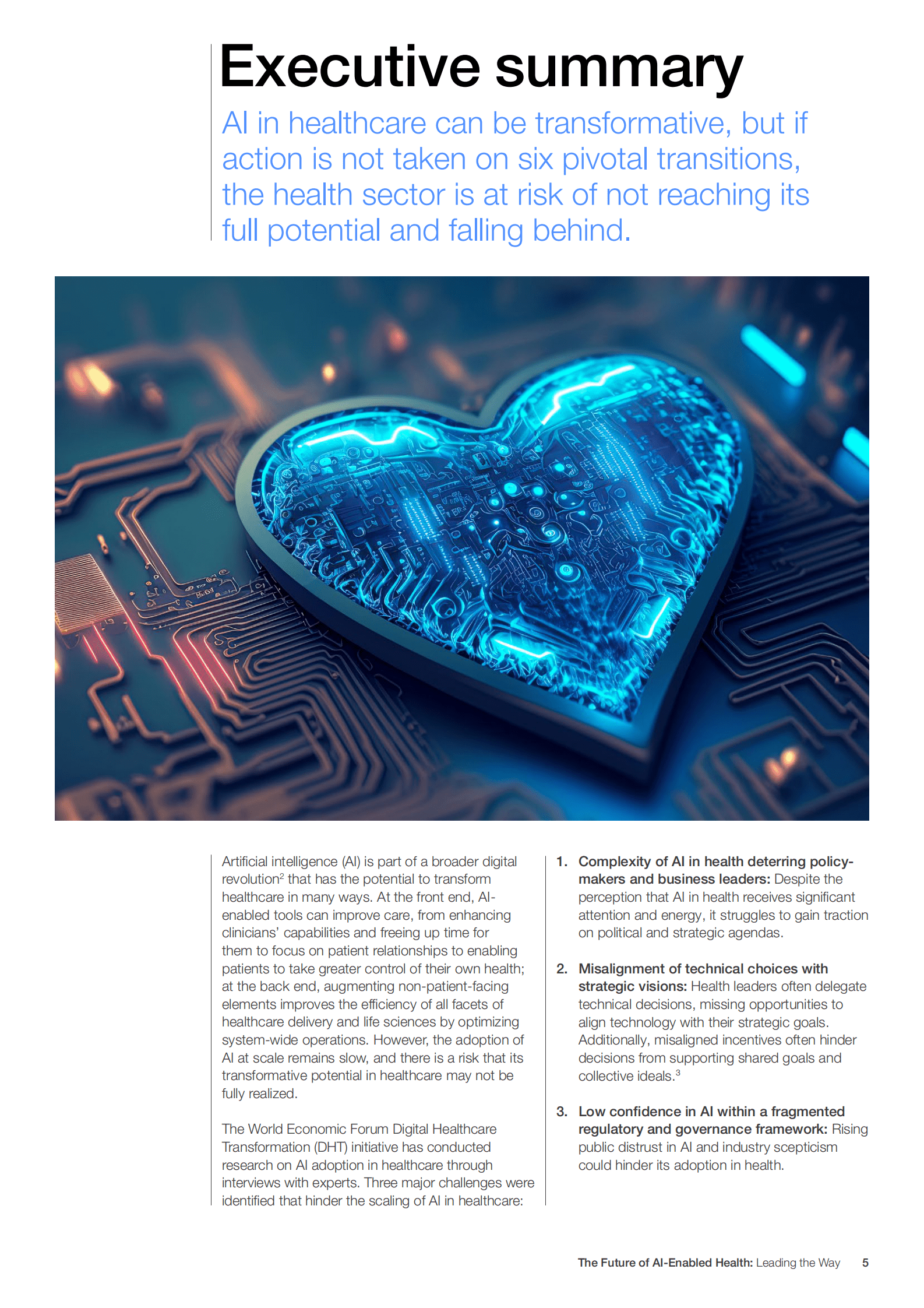WEFBCG：2025年人工智能赋能医疗行业的未来白皮书：AI引领智能新征程（英文版） 第5页