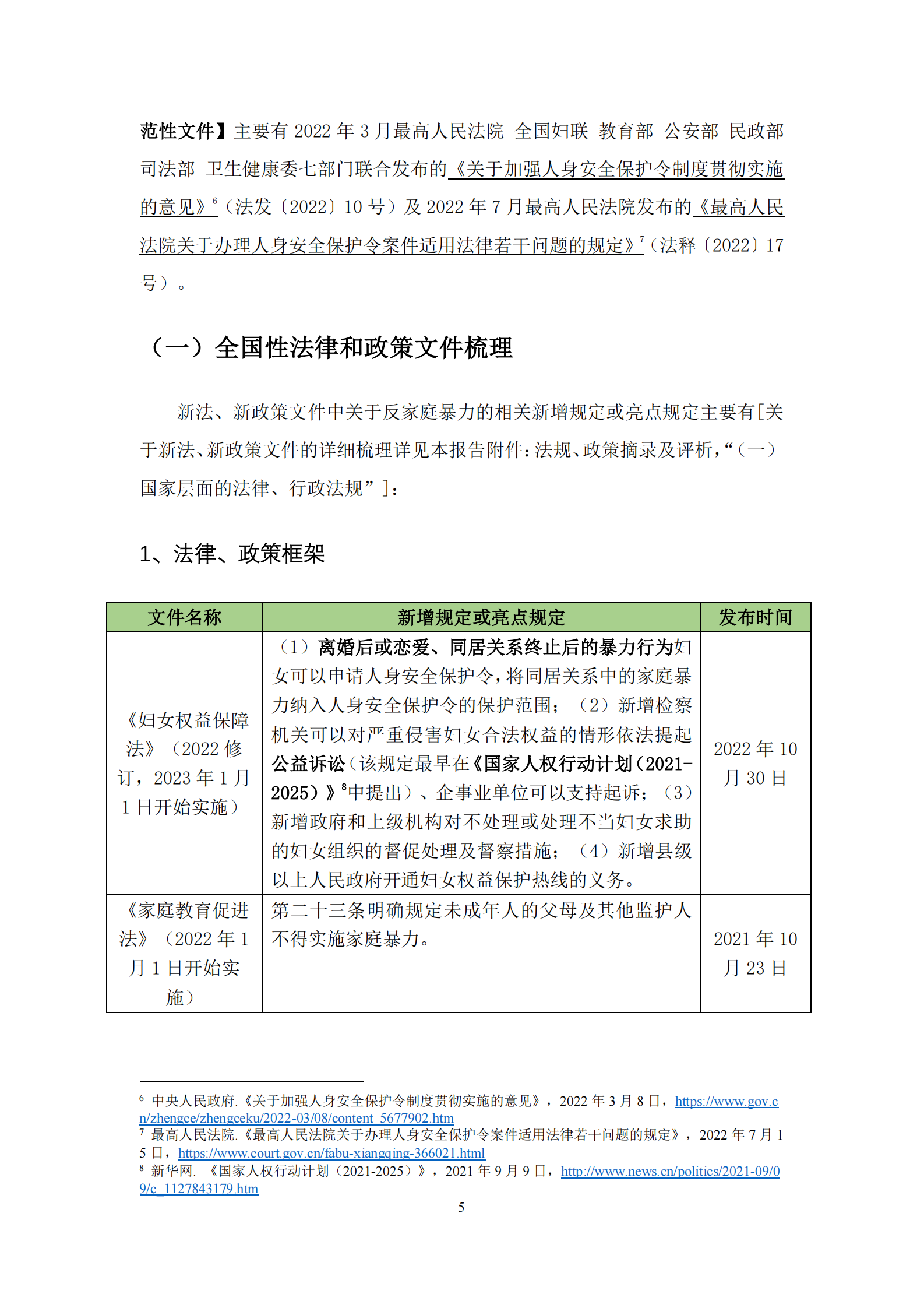 《反家暴法》实施八周年系列检测报告：法规政策篇 第6页