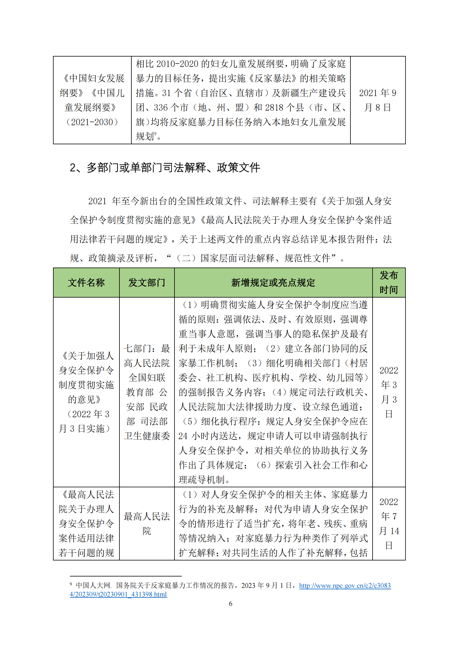 《反家暴法》实施八周年系列检测报告：法规政策篇 第7页