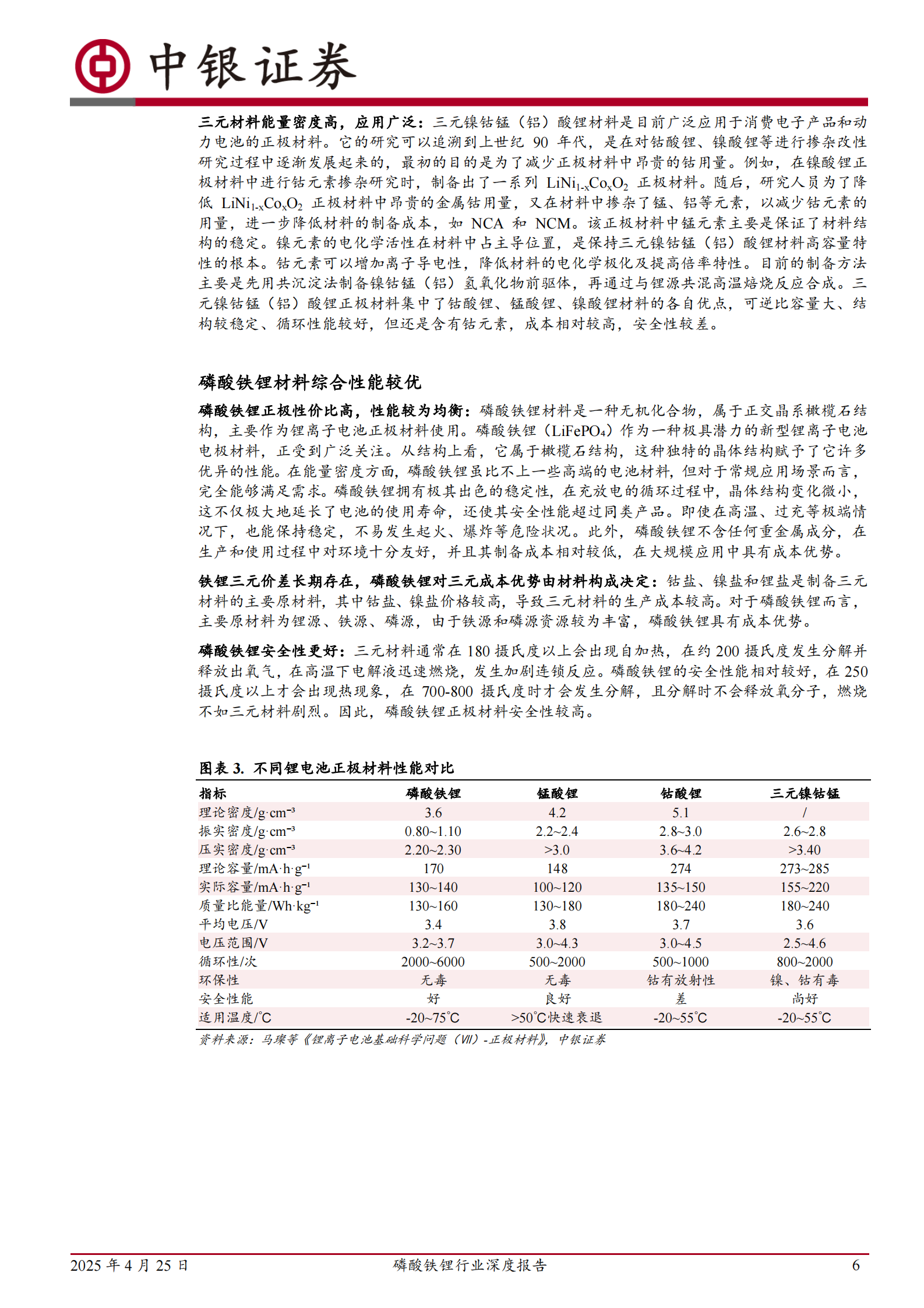 中银证券：磷酸铁锂行业深度报告：行业盈利有望修复，产品升级加速格局分化 第6页
