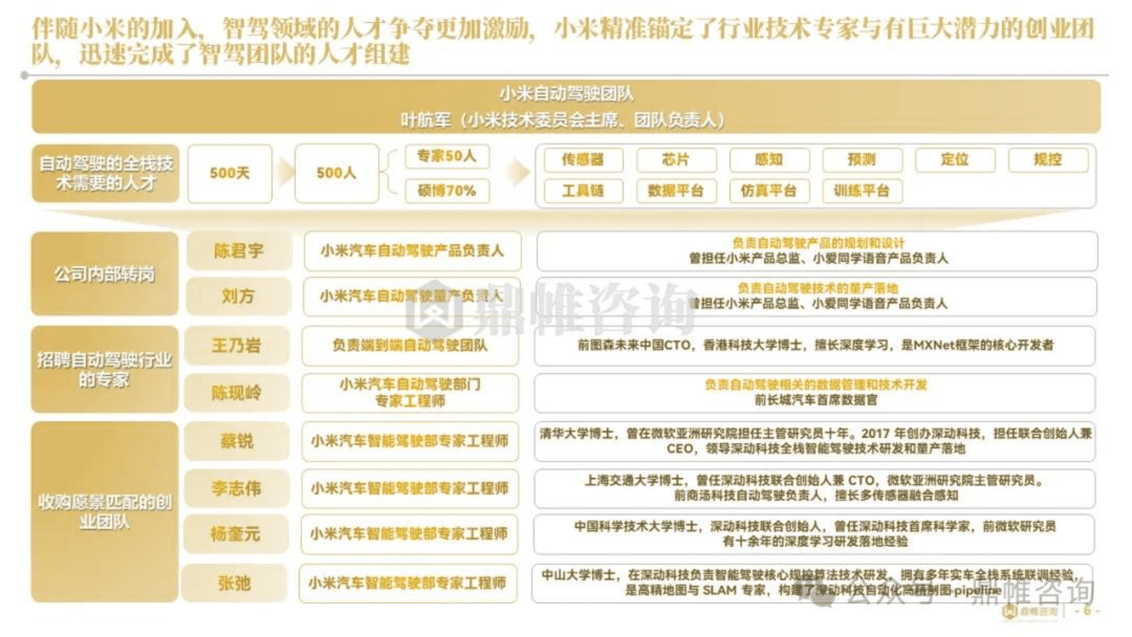 鼎帷咨询：2025年小米汽车高端人才组建战略与实施路径研究报告 第6页