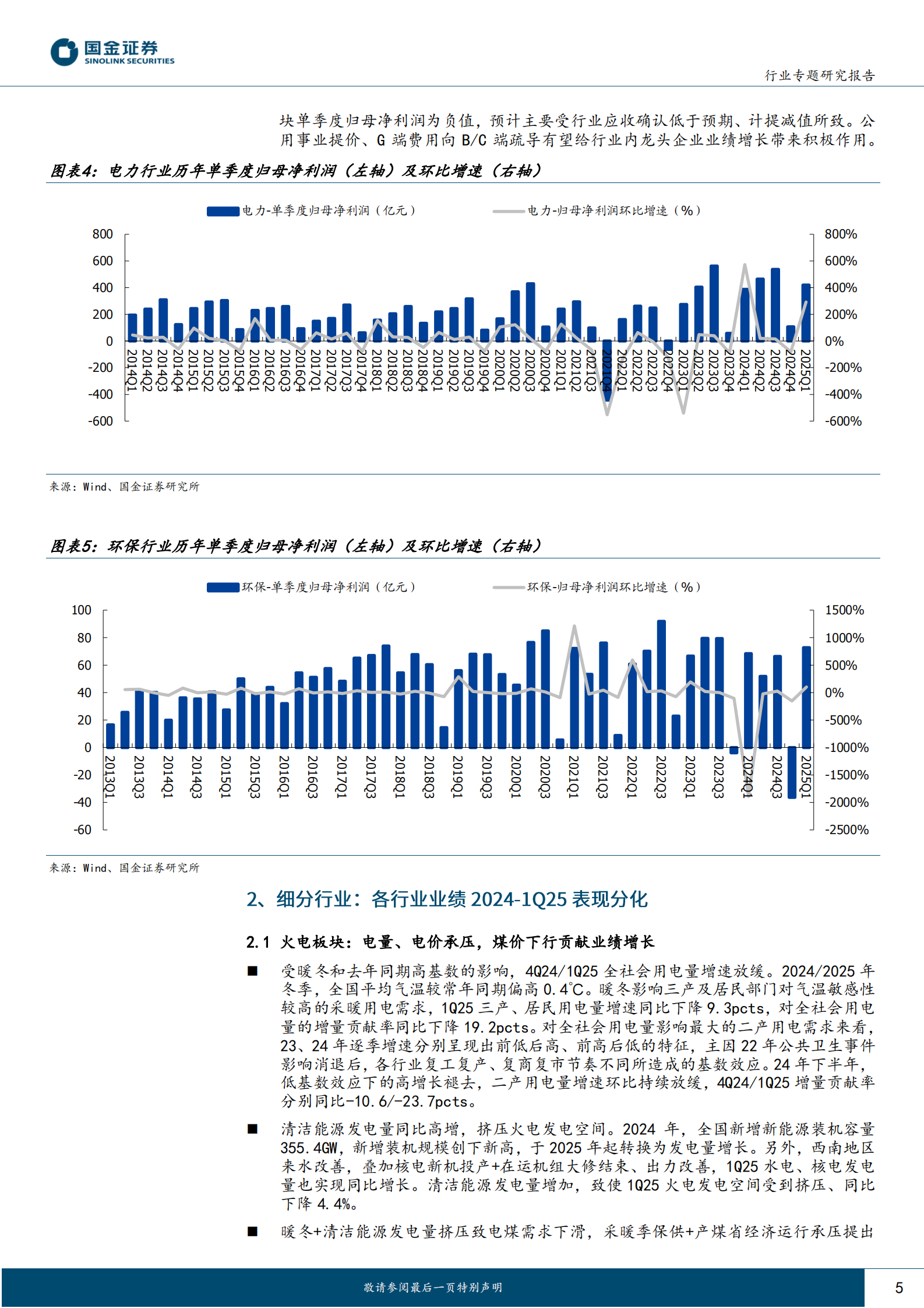 国金证券：公用事业及环保产业行业研究：来水改善+煤价下行重塑水火防御价值 第5页