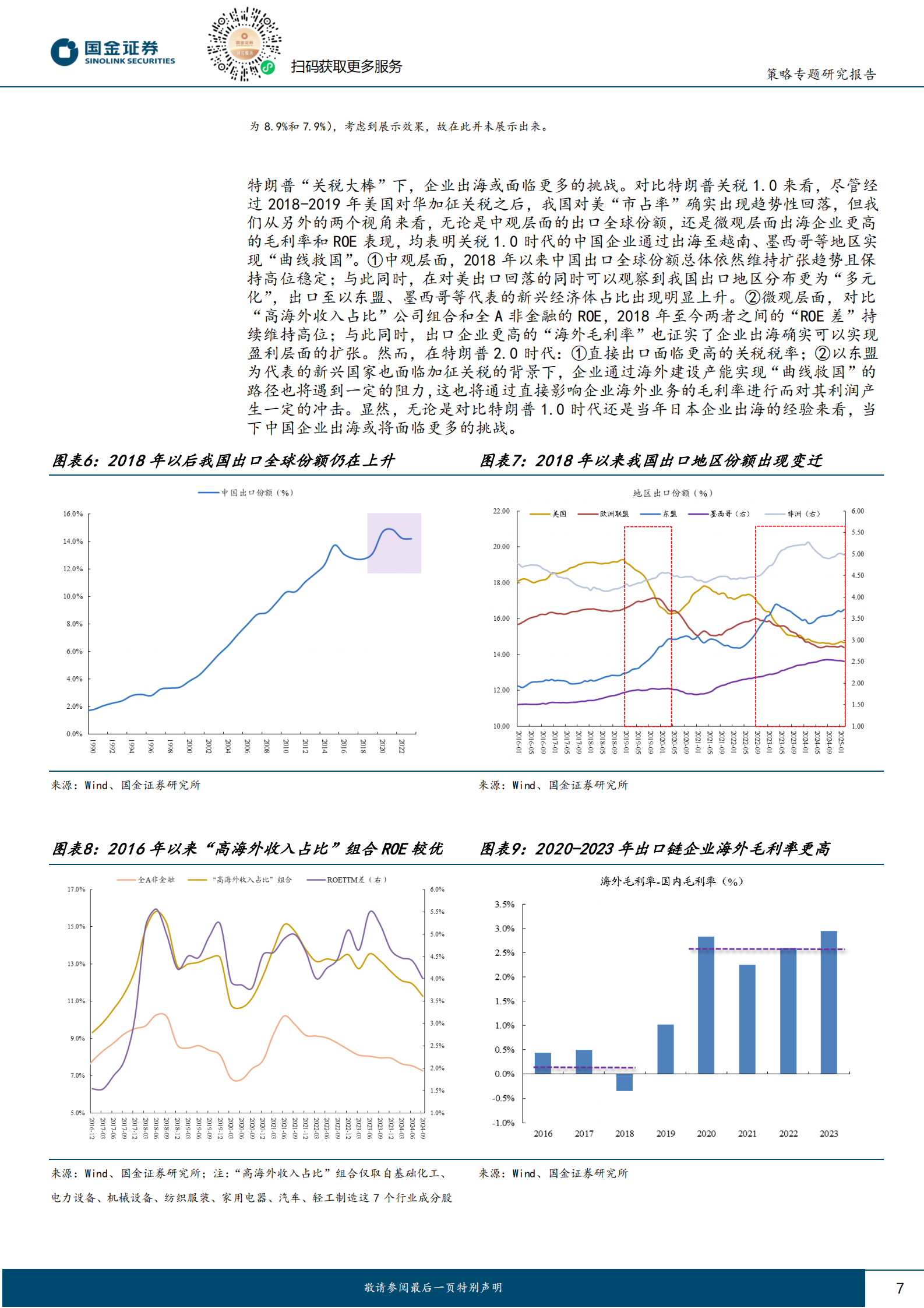 国金证券：策略专题分析报告：特朗普2.0关税对出海行业的比较影响分析 第7页
