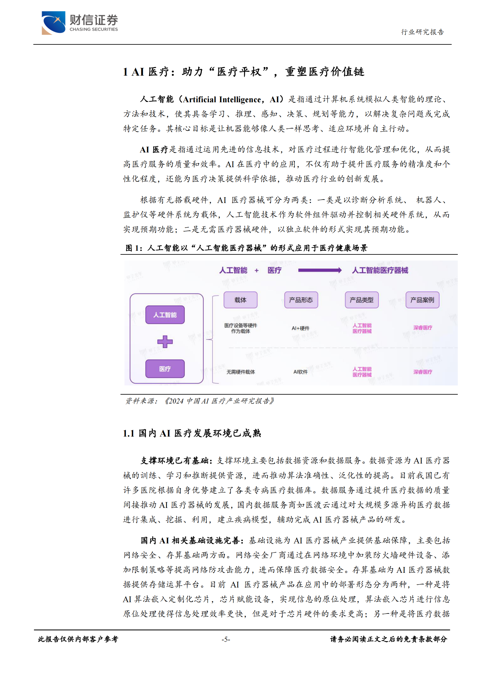 财信证券：医疗器械行业深度：AI医疗重构诊疗流程，效率与市场增长下的投资机会 第5页