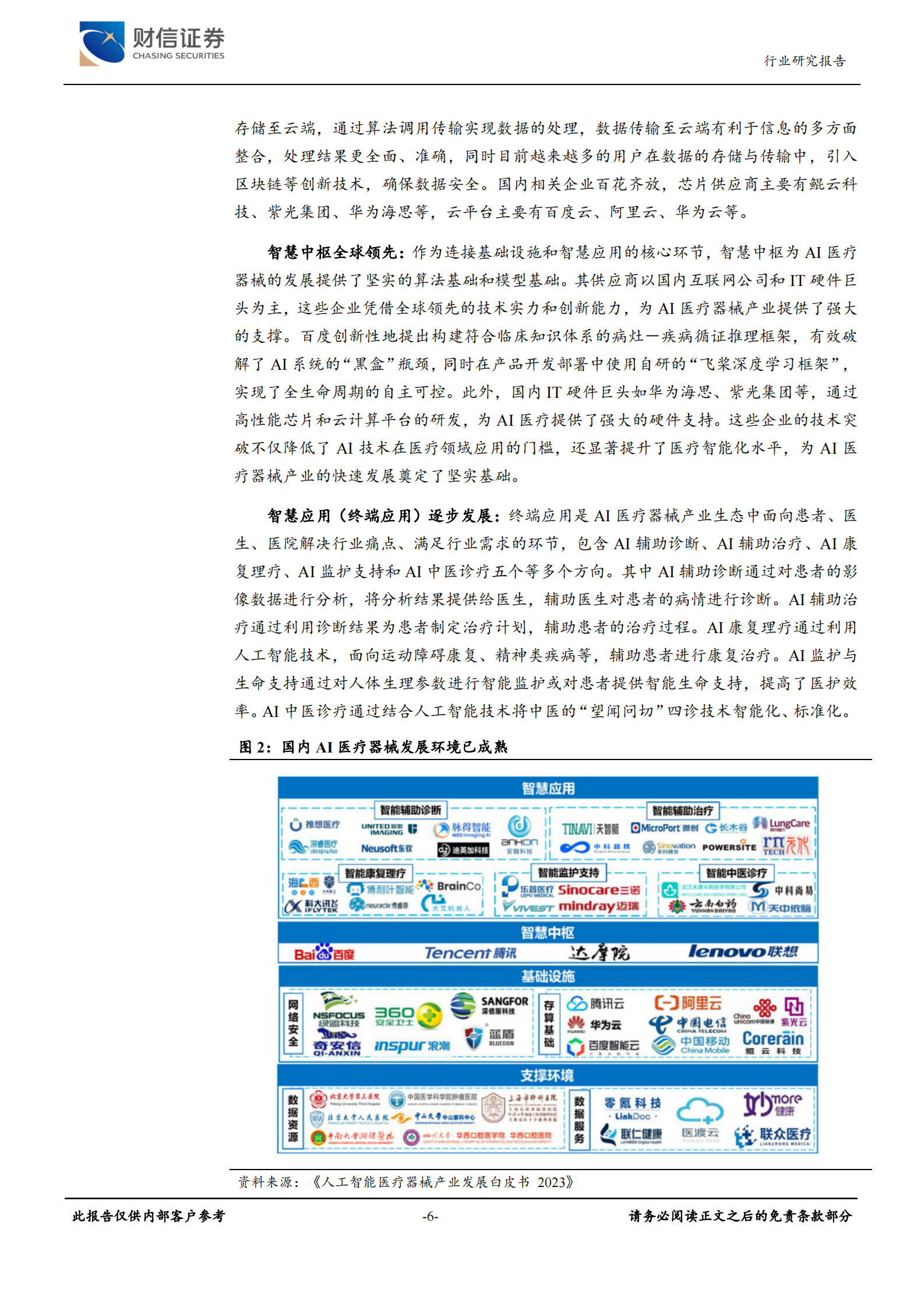 财信证券：医疗器械行业深度：AI医疗重构诊疗流程，效率与市场增长下的投资机会 第6页