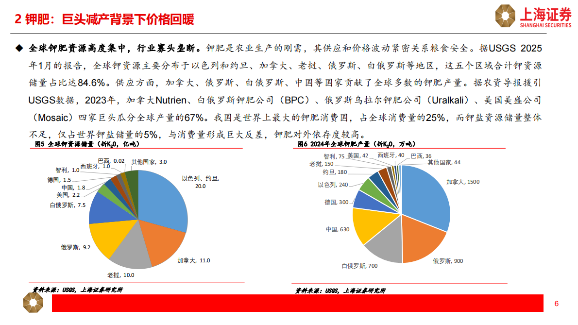 上海证券：2025年下半年化工行业投资策略：关注化工结构性机会和新材料成长机遇 第6页