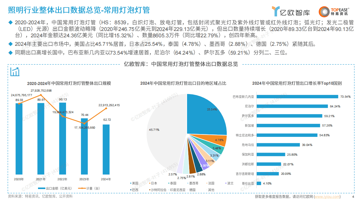 亿欧智库：2025年中国照明行业出海国别机会洞察报告 第4页