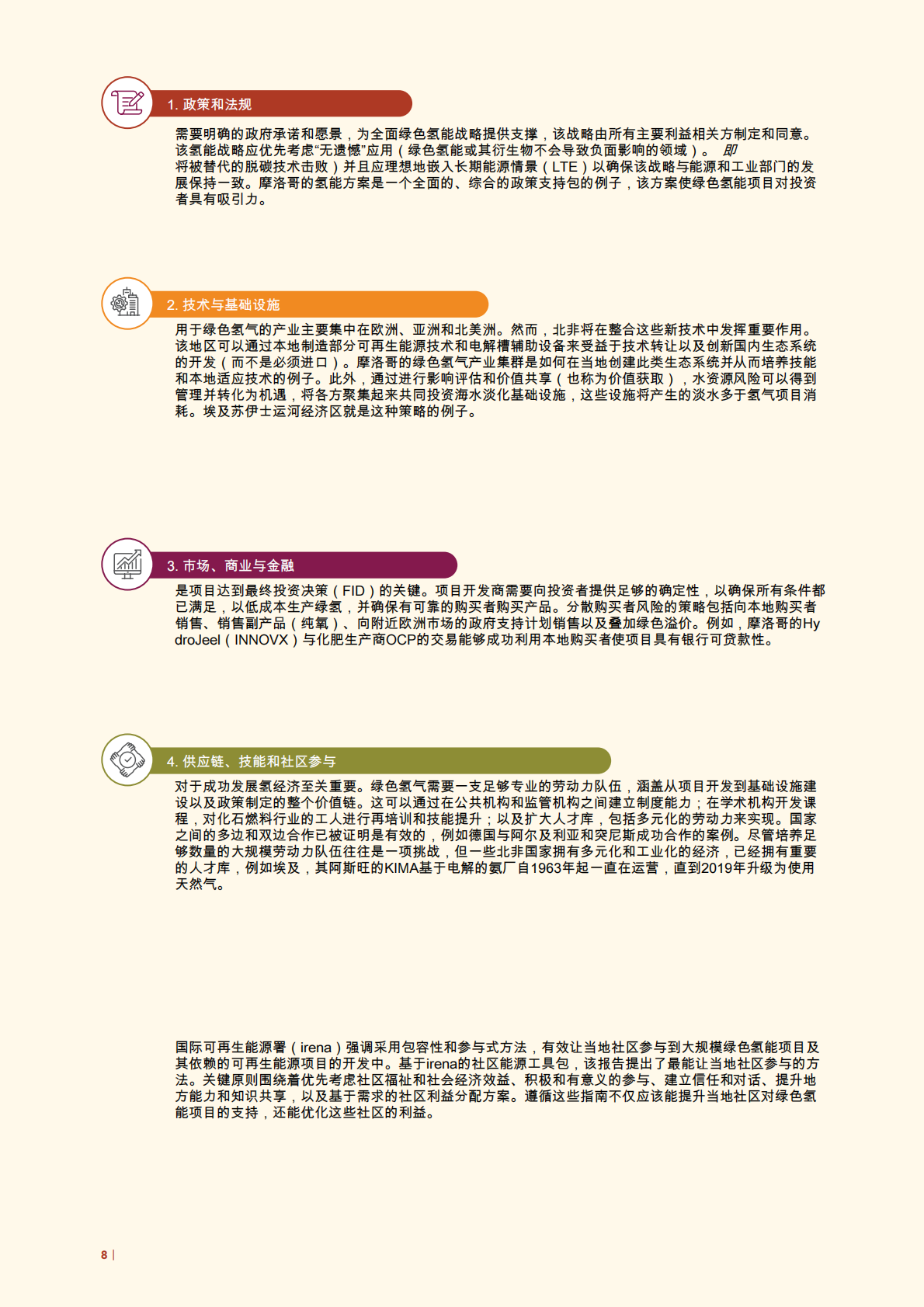 国际可再生能源署：实现绿色氢能发展 第8页