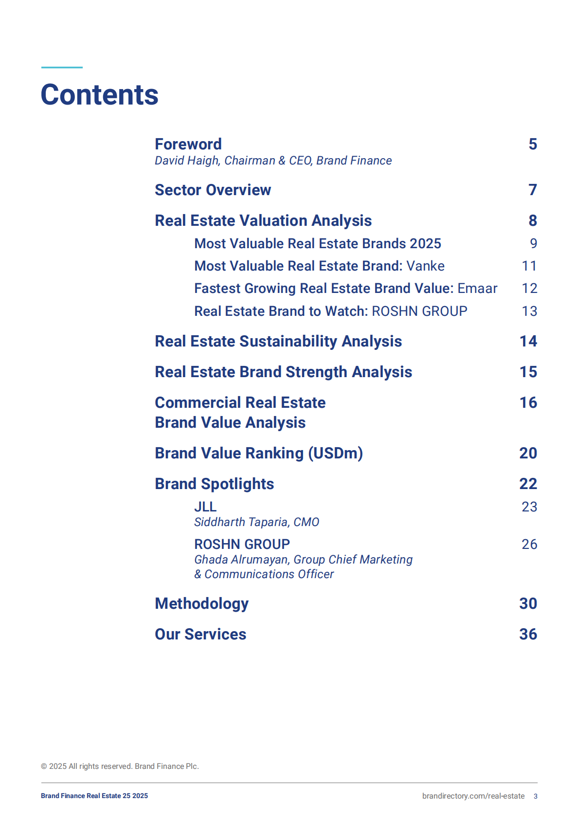 Brand Finance：2025年度房地产最具价值品牌报告（英文） 第3页