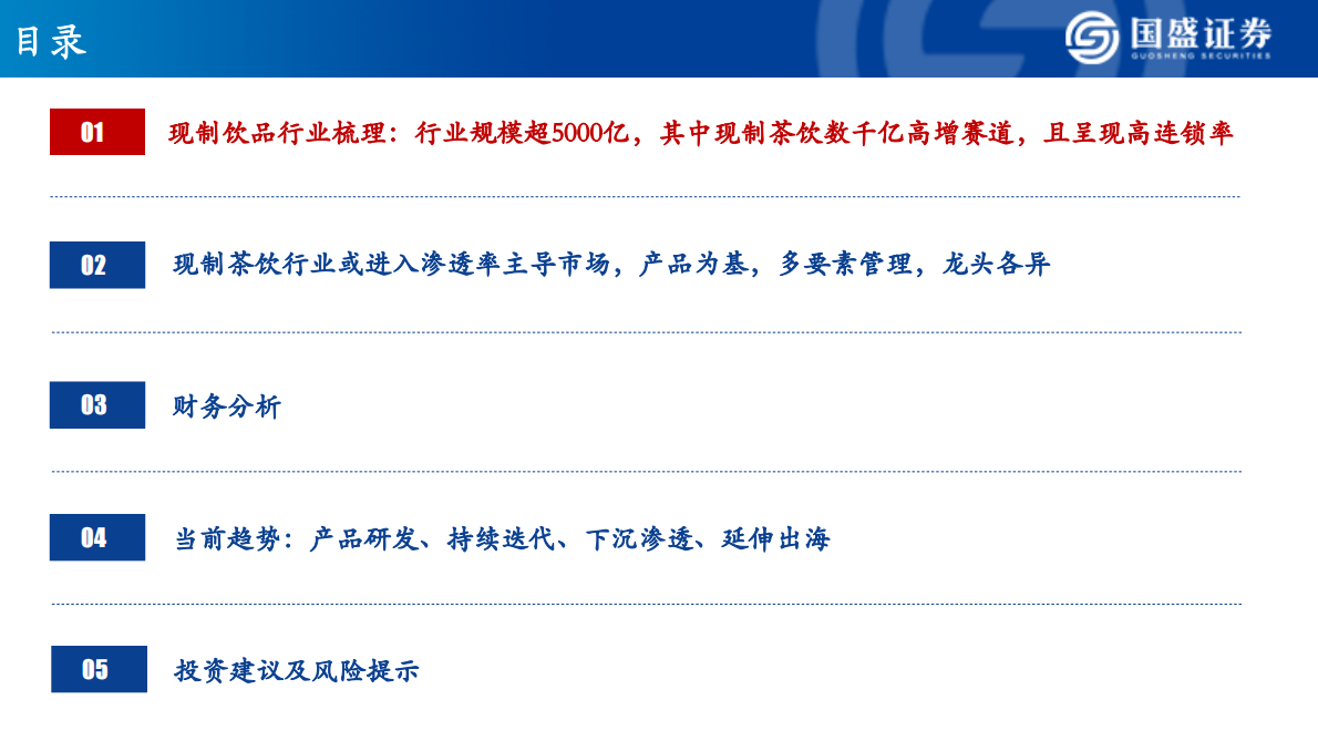 国盛证券：现制茶饮行业深度报告 第2页