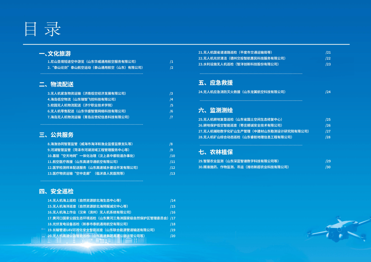 山东省交通运输厅：2025年山东省低空领域典型应用场景简介手册 第3页