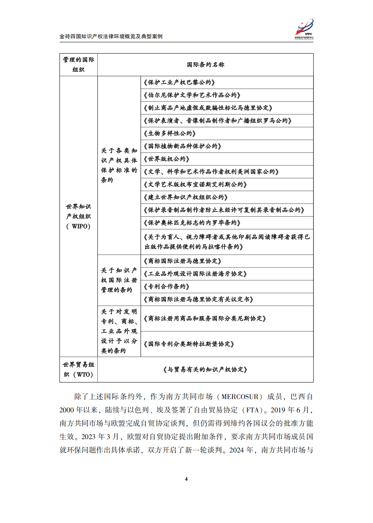 深圳知识产权保护中心：2025年金砖四国知识产权法律环境概览及典型案例-巴西篇 第6页