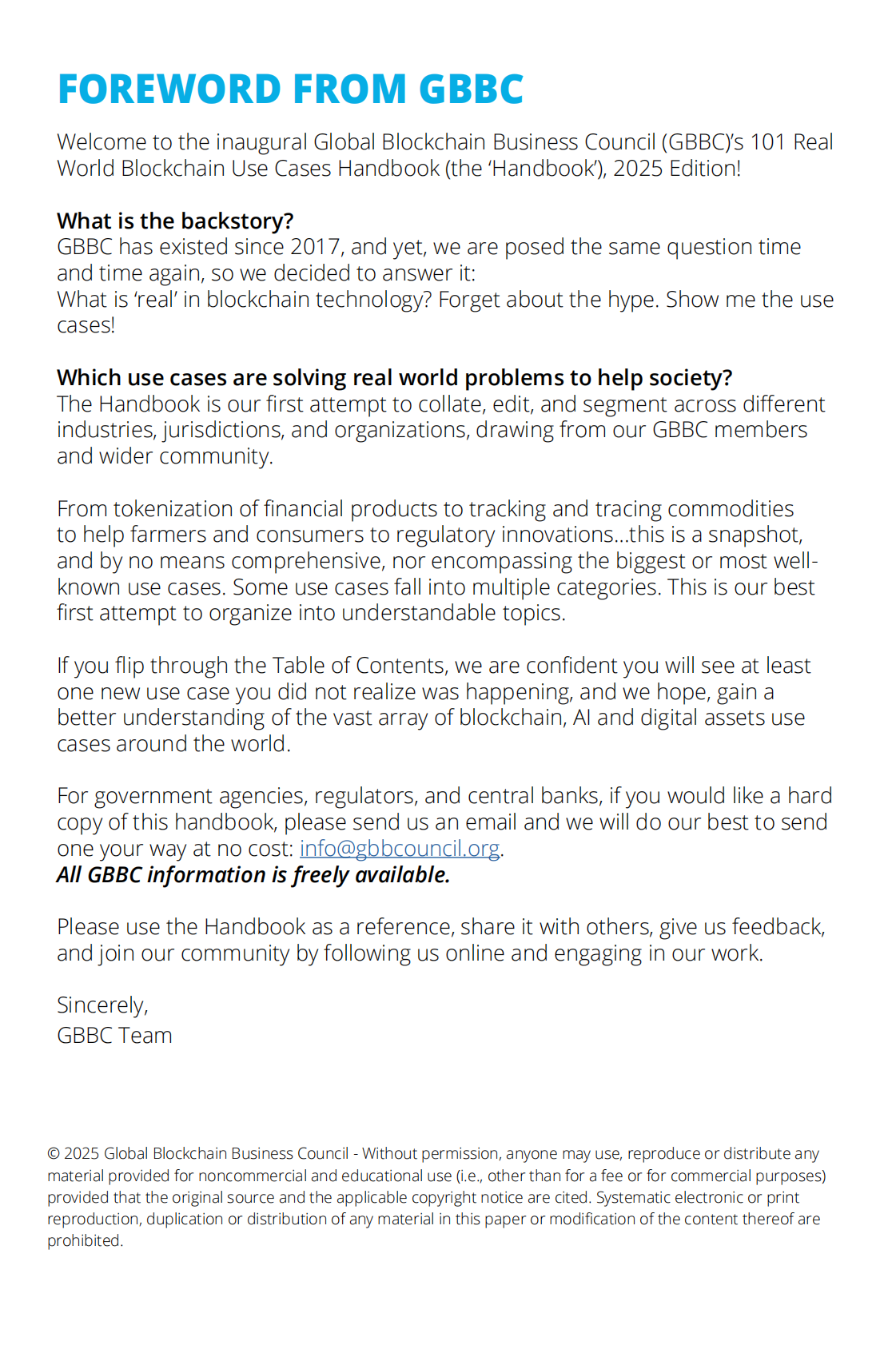 GBBC：2025年101个真实世界的区块链用例手册（英文版） 第2页