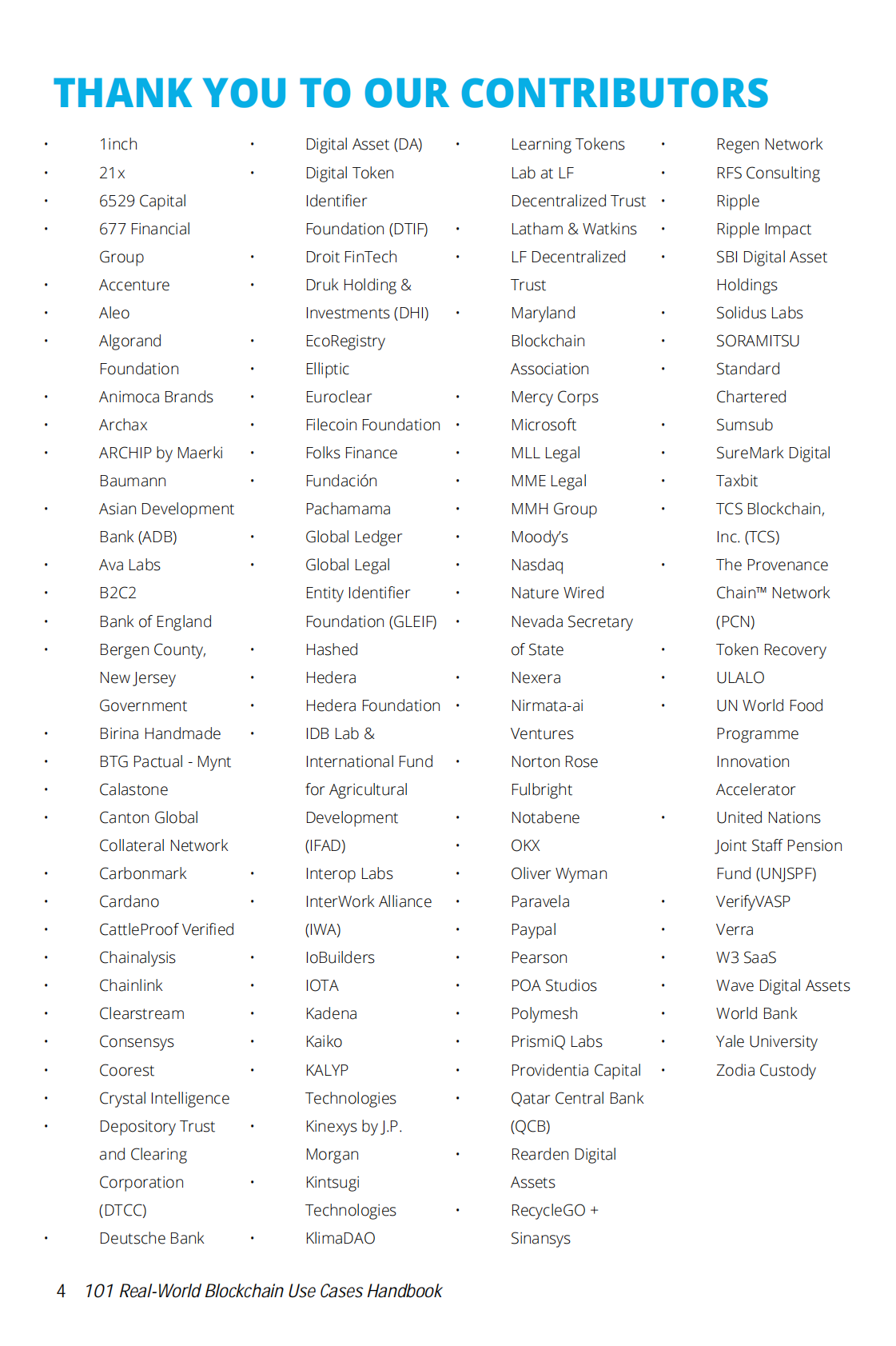 GBBC：2025年101个真实世界的区块链用例手册（英文版） 第4页