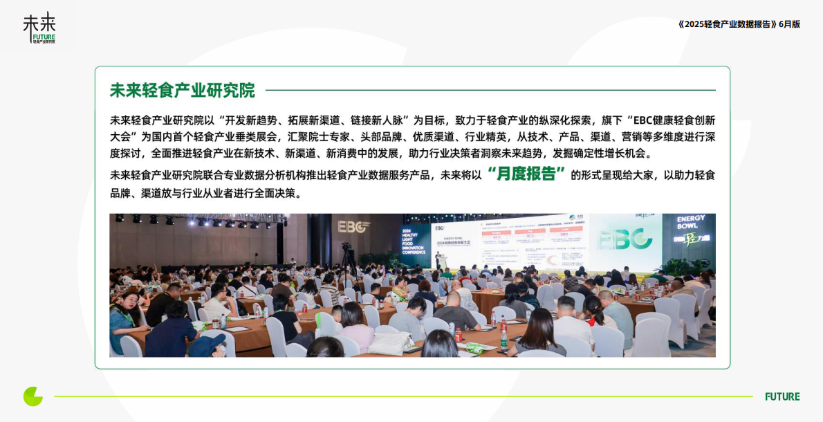 未来轻食研究院：轻食产业与消费洞察数据报告（2025年6月） 第2页