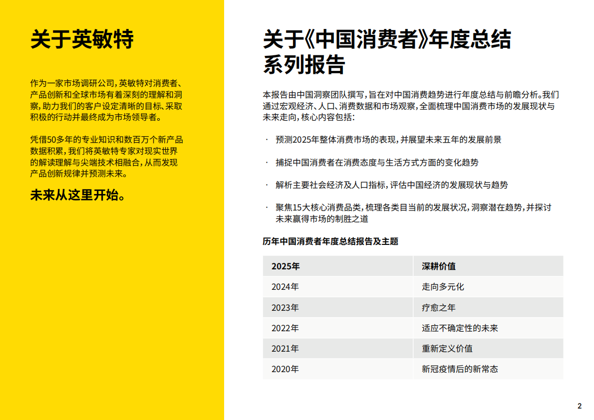 英敏特：2025年中国消费者报告-深耕价值 第2页