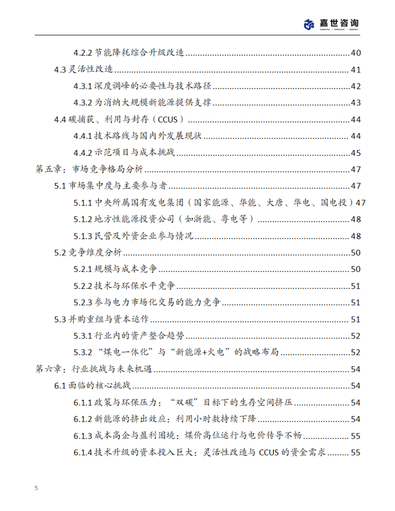 嘉世咨询：2025年中国火力发电行业现状报告 第5页