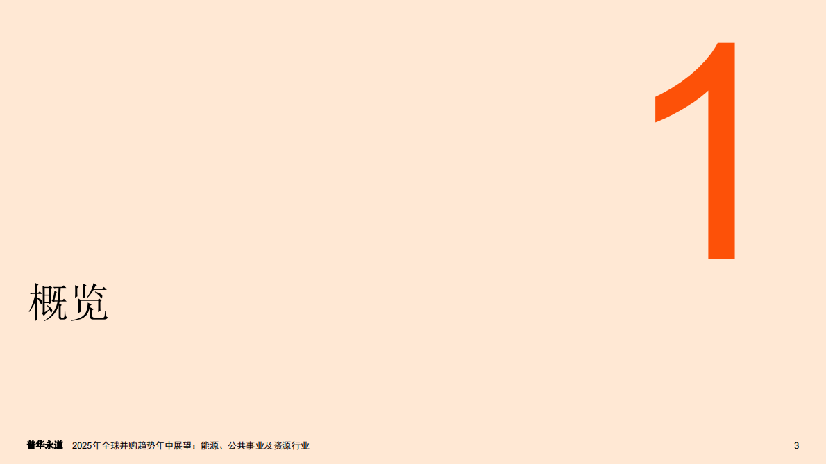 普华永道：2025年全球并购趋势年中展望：能源、公用事业和资源 第4页