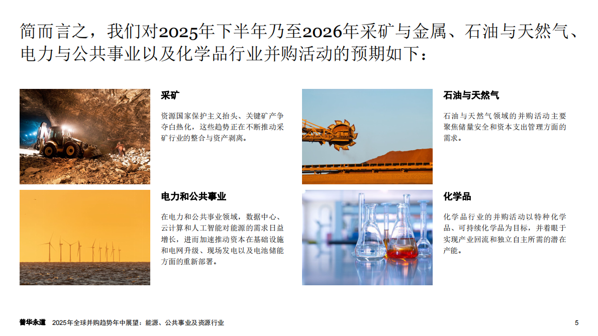 普华永道：2025年全球并购趋势年中展望：能源、公用事业和资源 第6页
