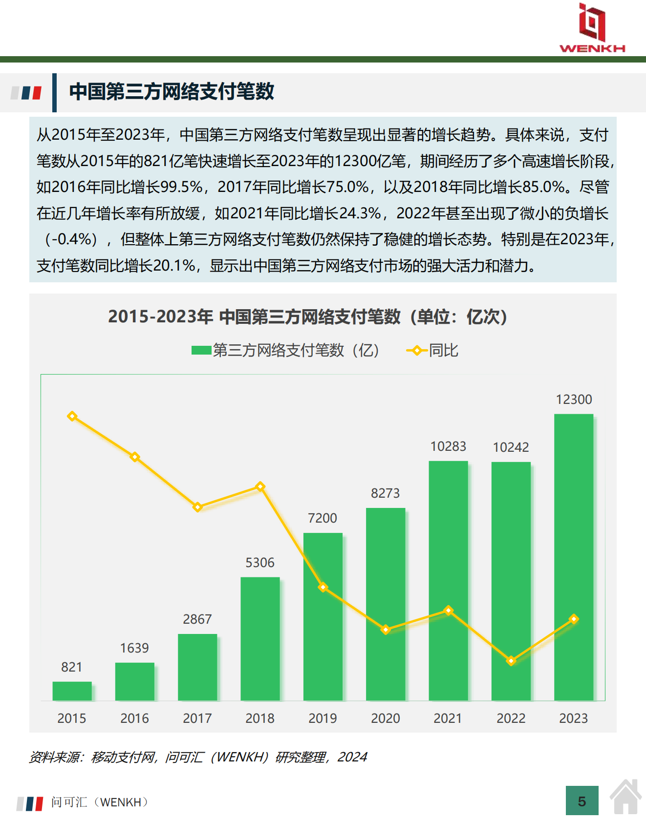 问可汇（WENKH）：2025年中国第三方支付行业市场规模及行业分析报告 第5页