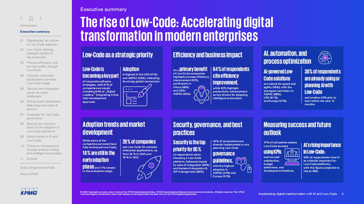 毕马威：2025年人工智能与低代码赋能企业数字化转型：EMA、美国与亚太地区市场概览报告（英文版） 第4页