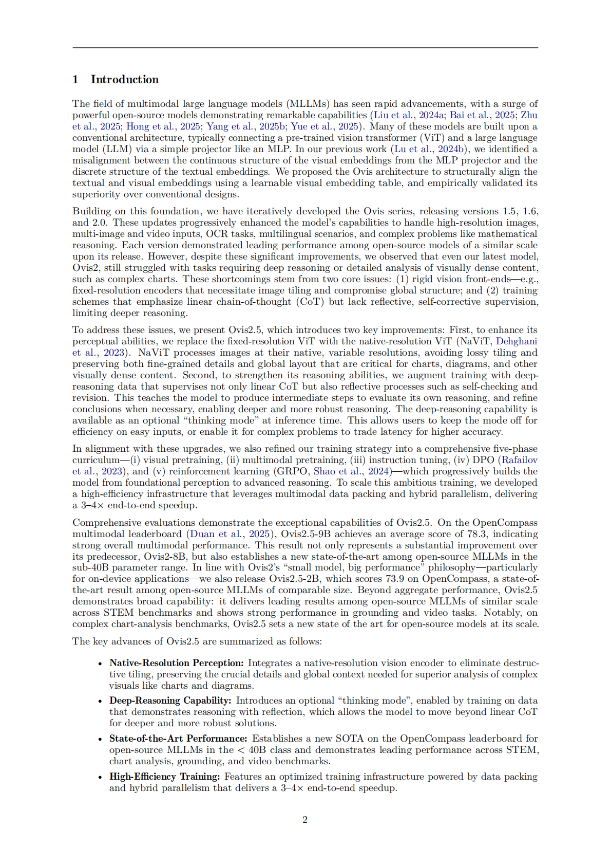 阿里云：2025年Ovis2.5技术报告（英文版） 第2页