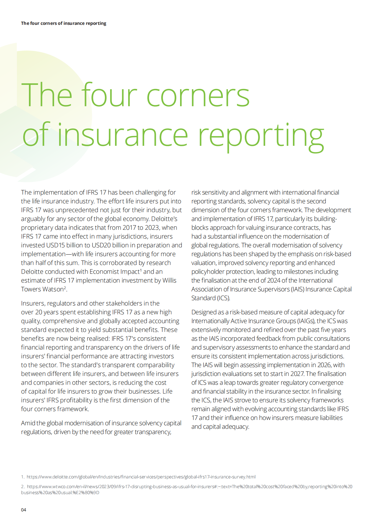 德勤：四维保险报告框架（英文版） 第4页