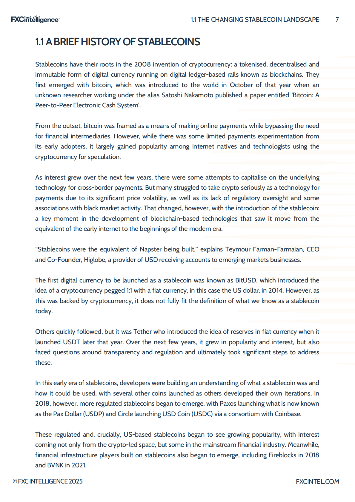 FXC Intelligence：2025年跨境支付中的稳定币状况研究报告（英文版） 第7页