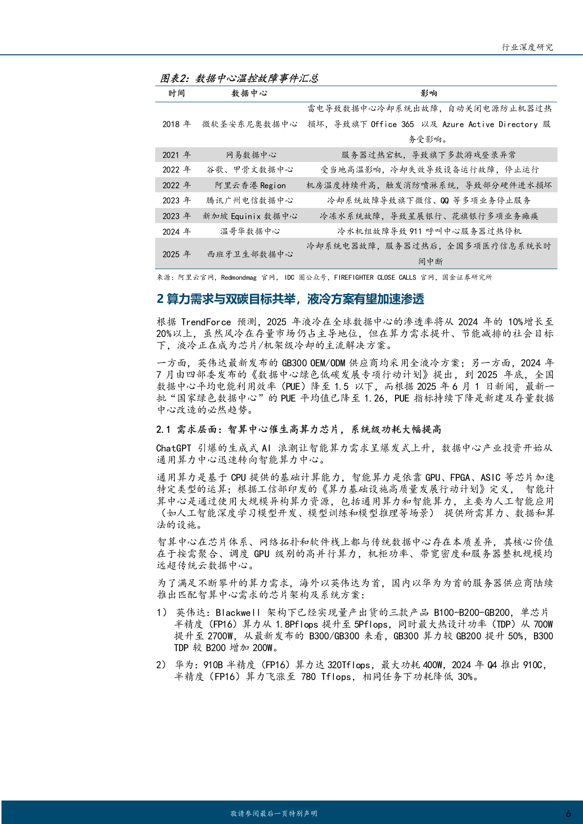 2025年AIDC液冷技术系统服务器零部件行业研究报告 第7页