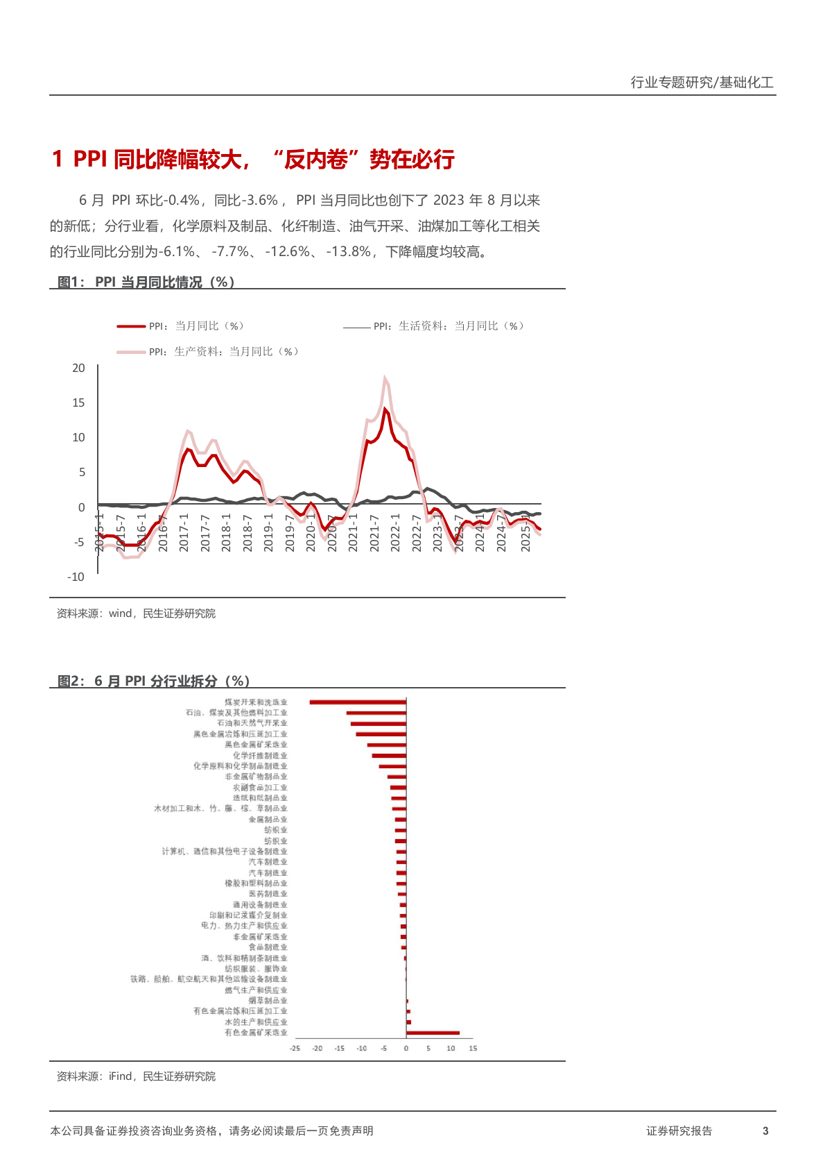 2025年PPI、PC,MDI、PTE、有机硅、钛白粉涤纶长丝化工行业研究报告 第3页