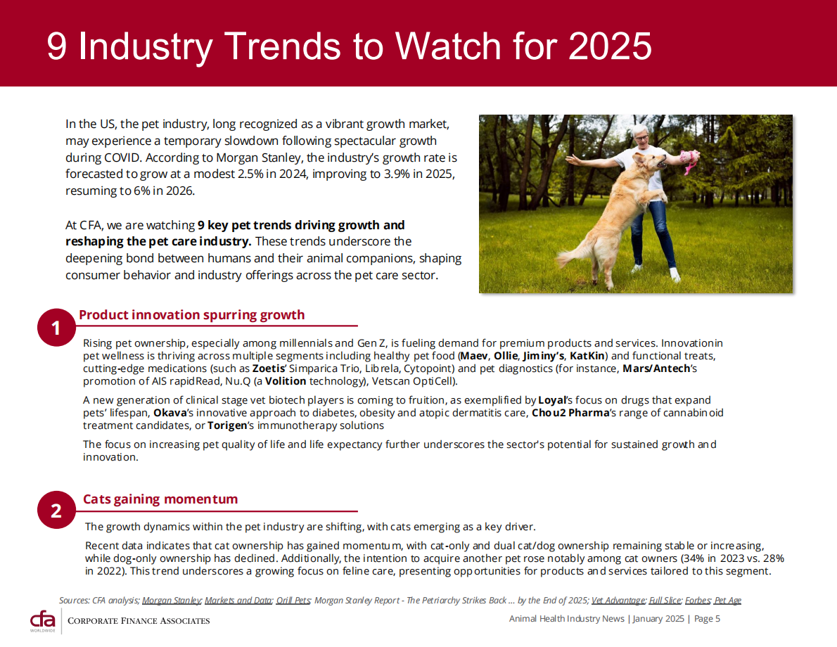 CFA：2025年全球宠物护理行业并购策略与市场趋势报告（英文版） 第5页