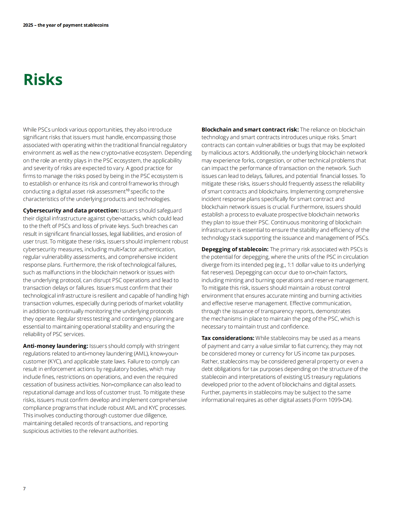 德勤：2025美国支付稳定币之年：监管动态、风险框架与市场机遇报告（英文） 第8页