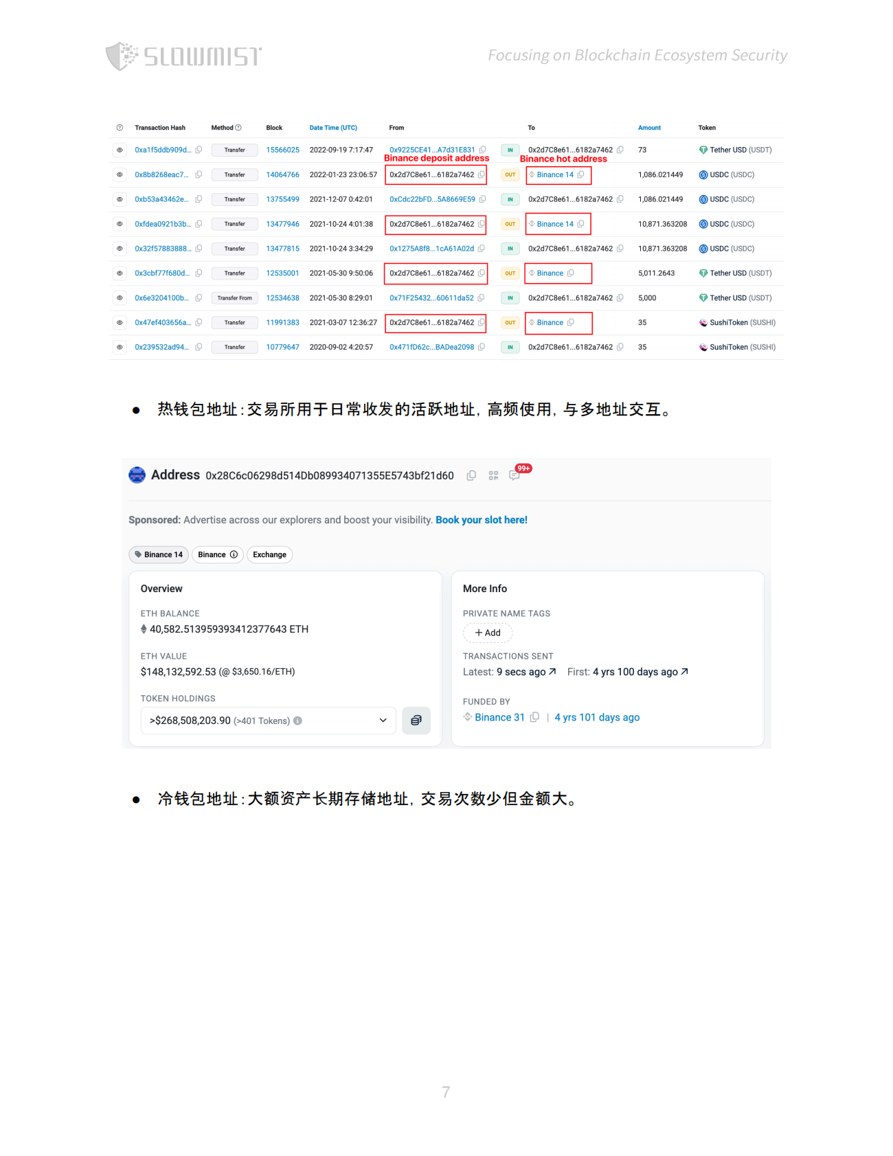 慢雾科技SlowMist：2025年区块链加密资产追踪手册 第8页