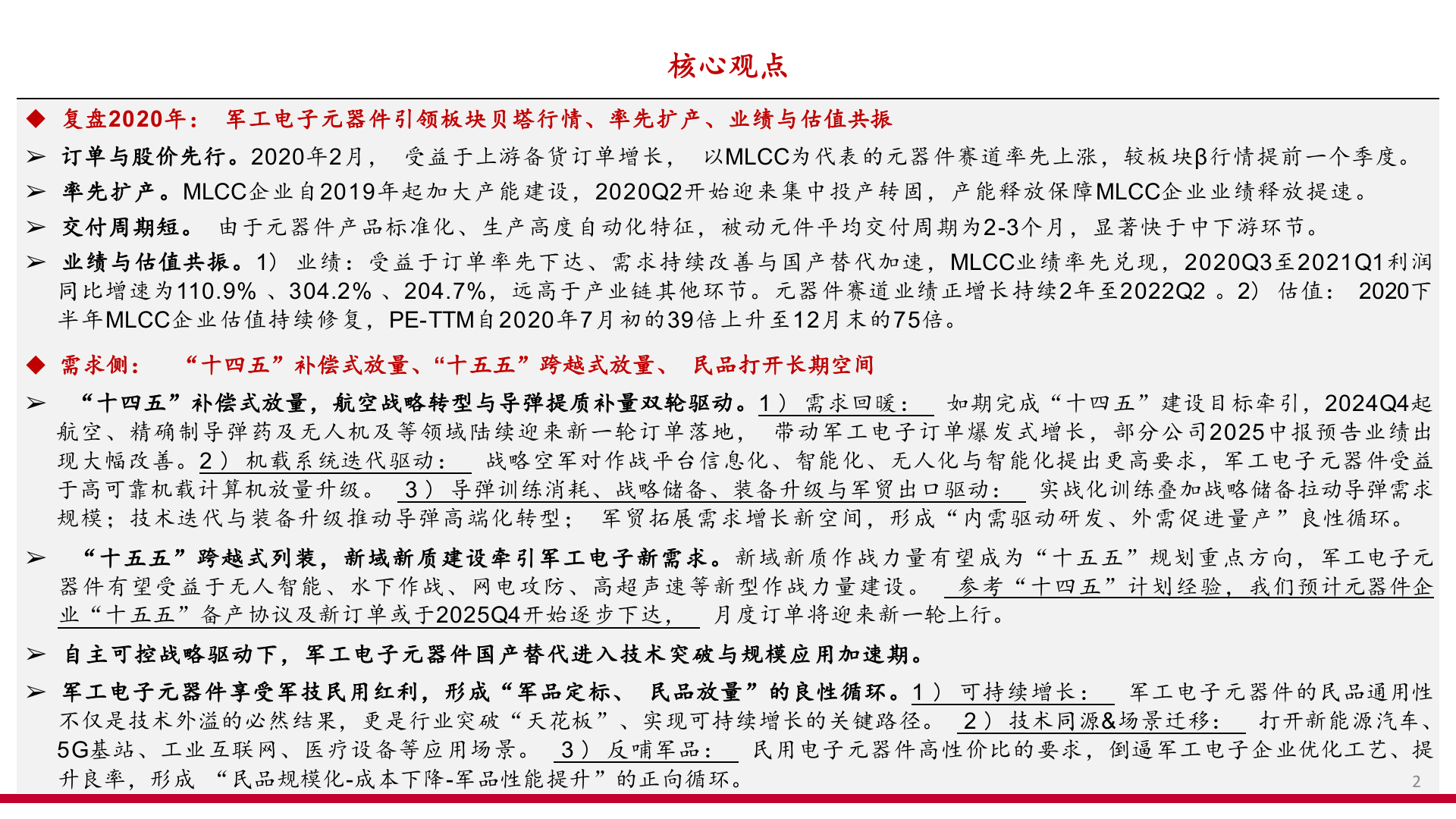 2025年军工行业电子MLCC元器件市场发展趋势行业研究报告 第2页
