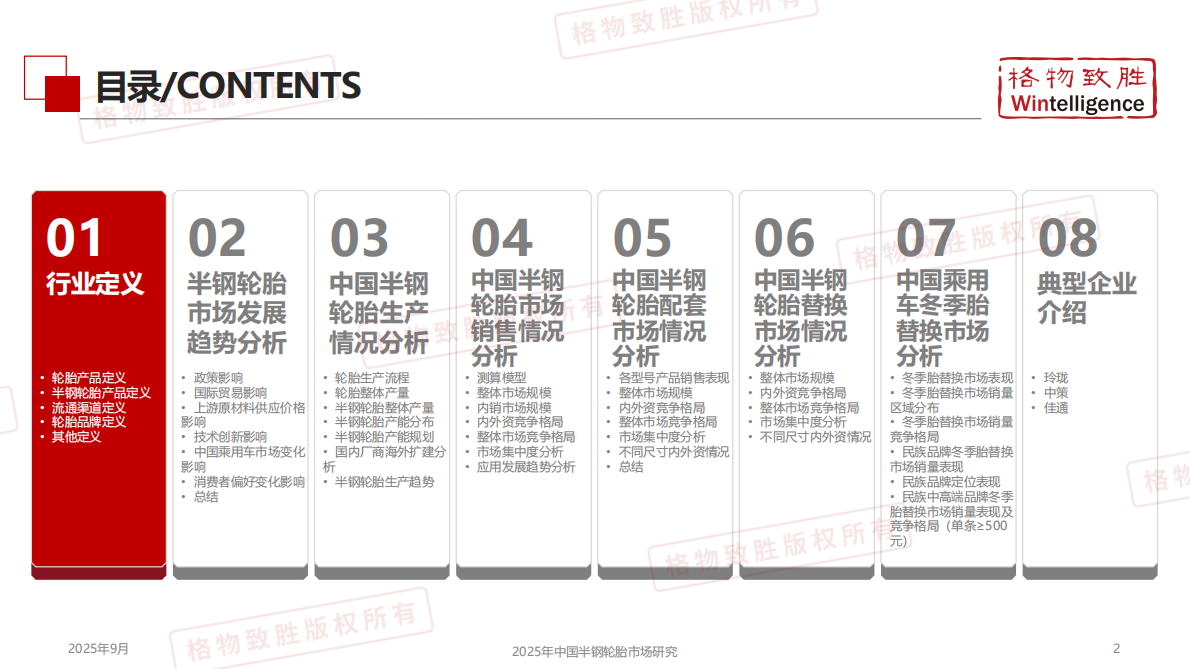 格物致胜：2025年中国半钢轮胎市场白皮书 第2页