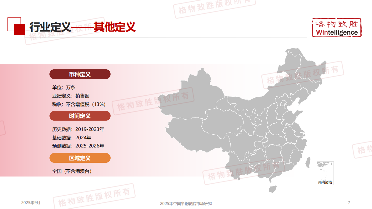 格物致胜：2025年中国半钢轮胎市场白皮书 第7页