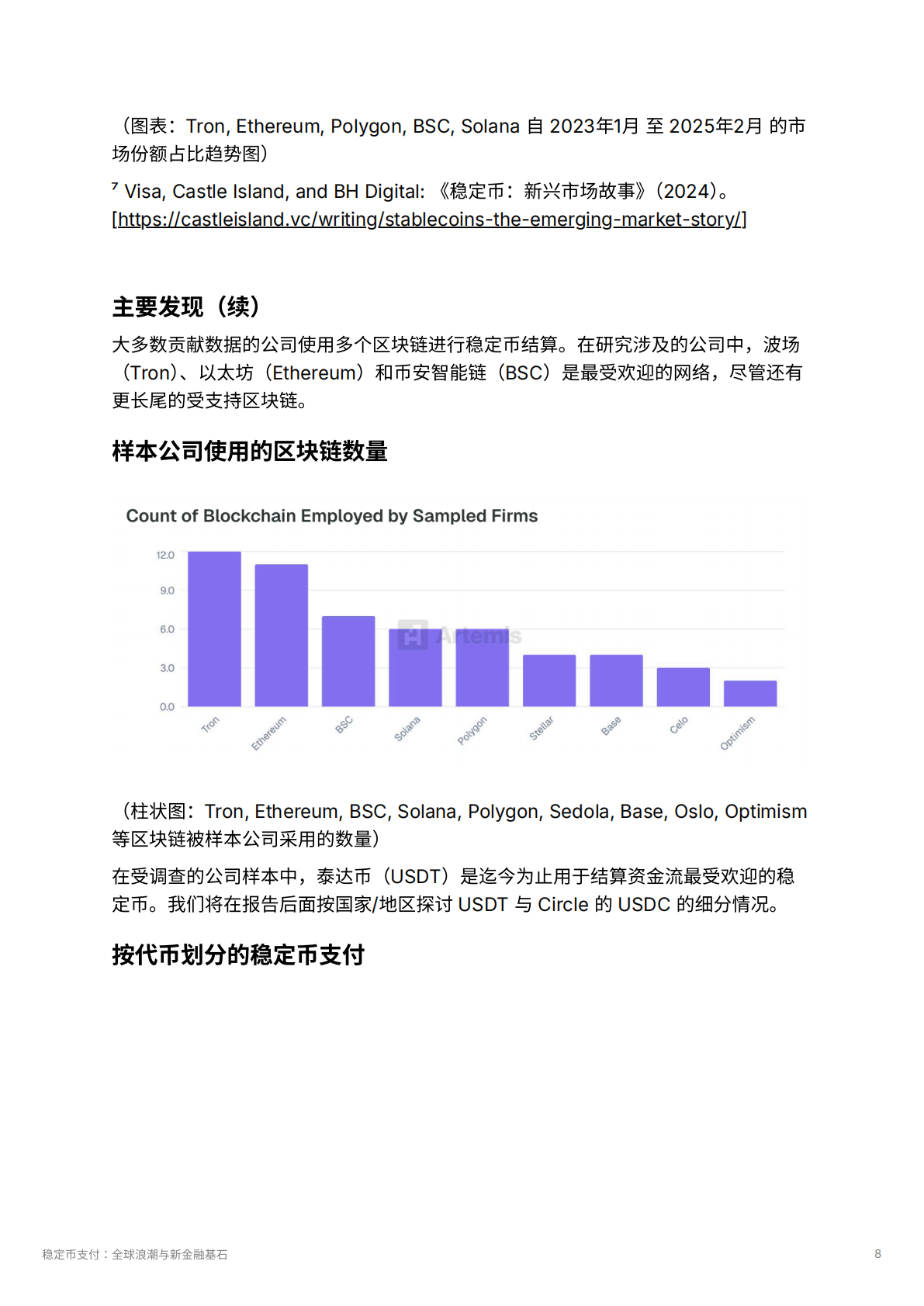 Artemis：2025年稳定币⽀付：全球浪潮与新⾦融基石报告 第8页