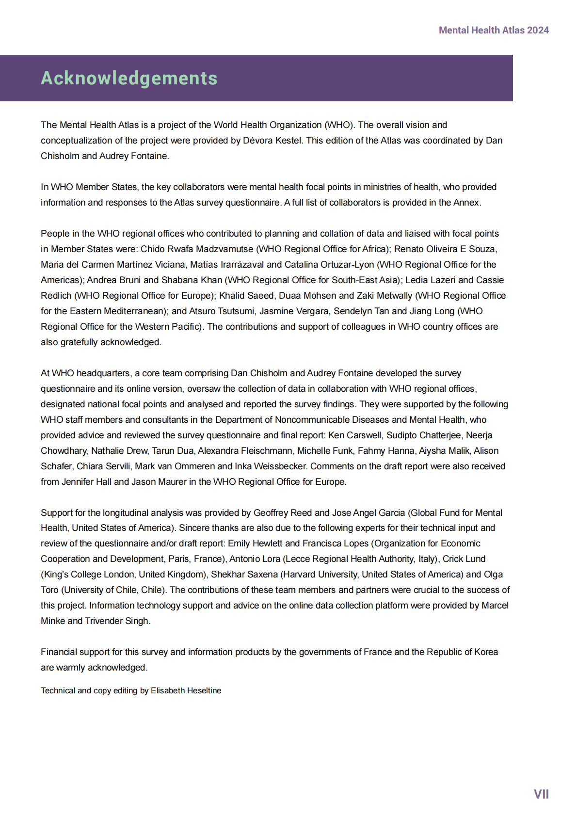 WHO世界卫生组织：2024年心理健康地图集（英文版） 第7页