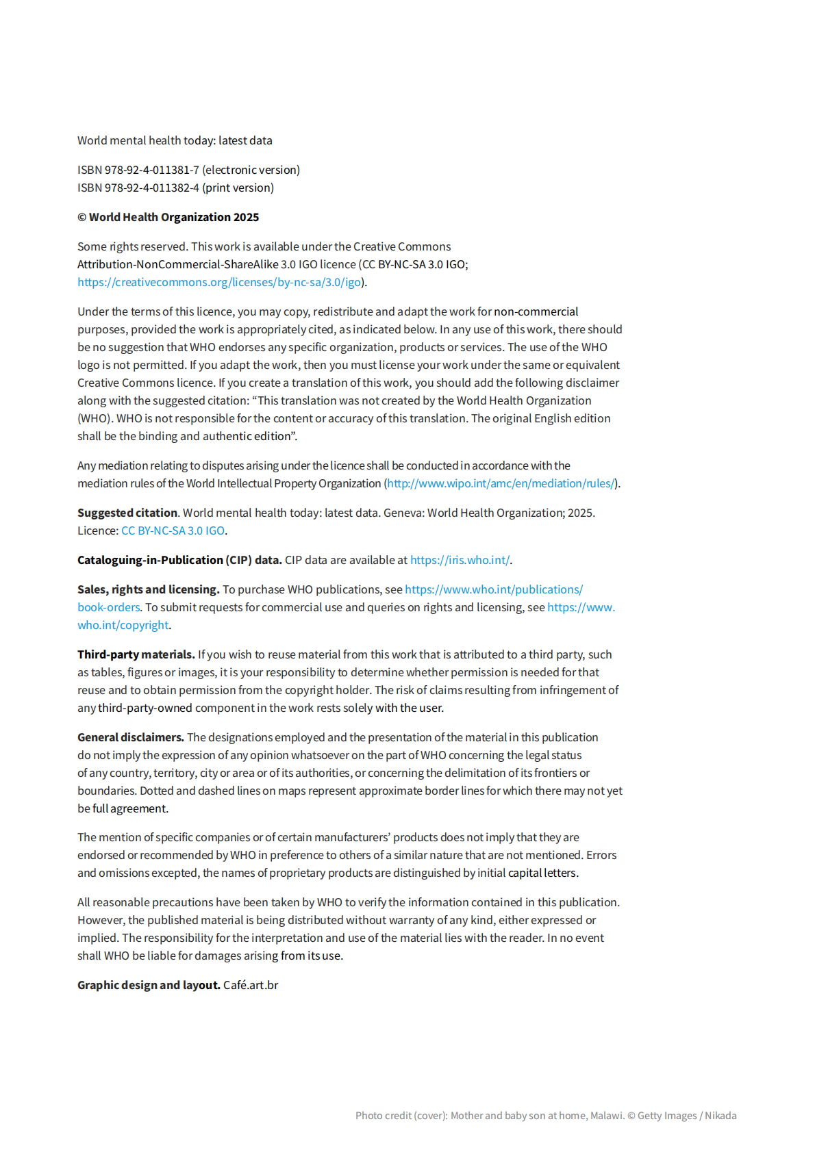 WHO世界卫生组织：2025年世界心理健康现状：最新数据报告（英文版） 第4页