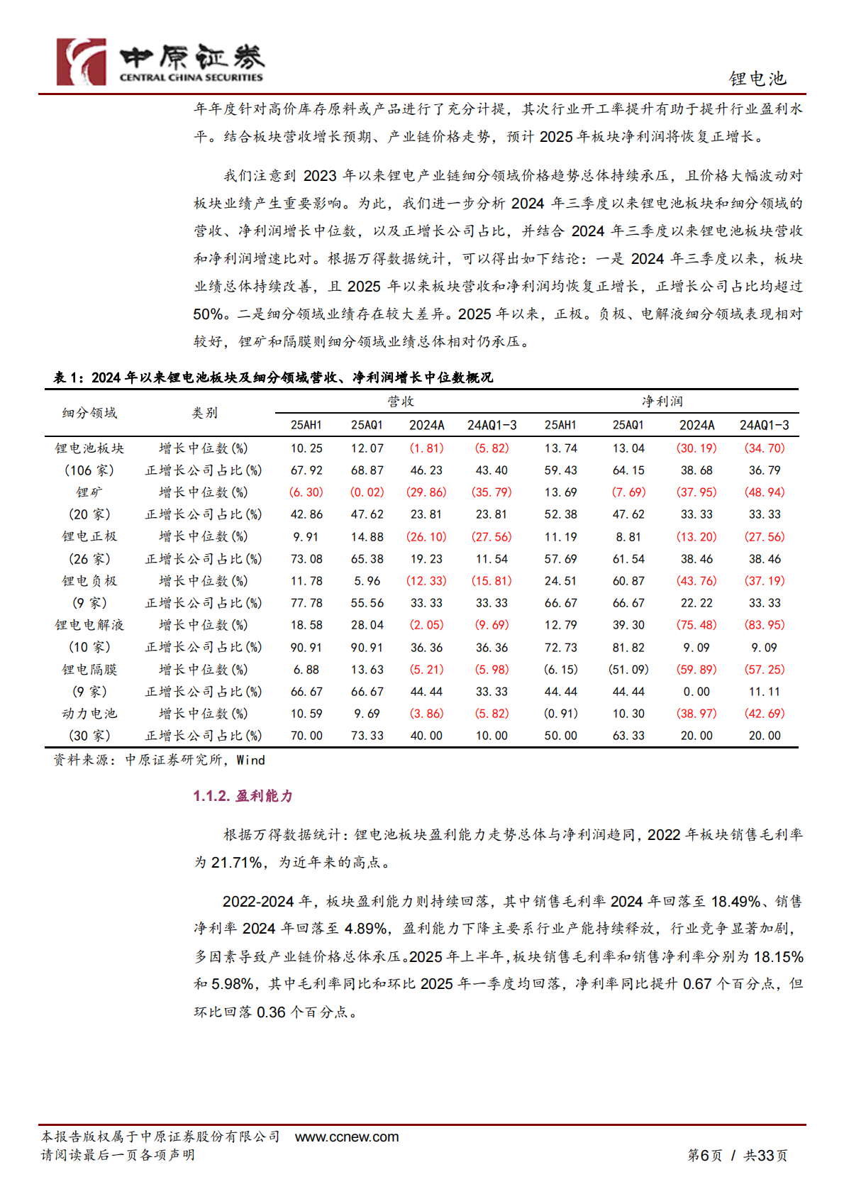 中原证券：锂电池行业四季度投资策略：业绩增速提升，关注三条主线 第6页